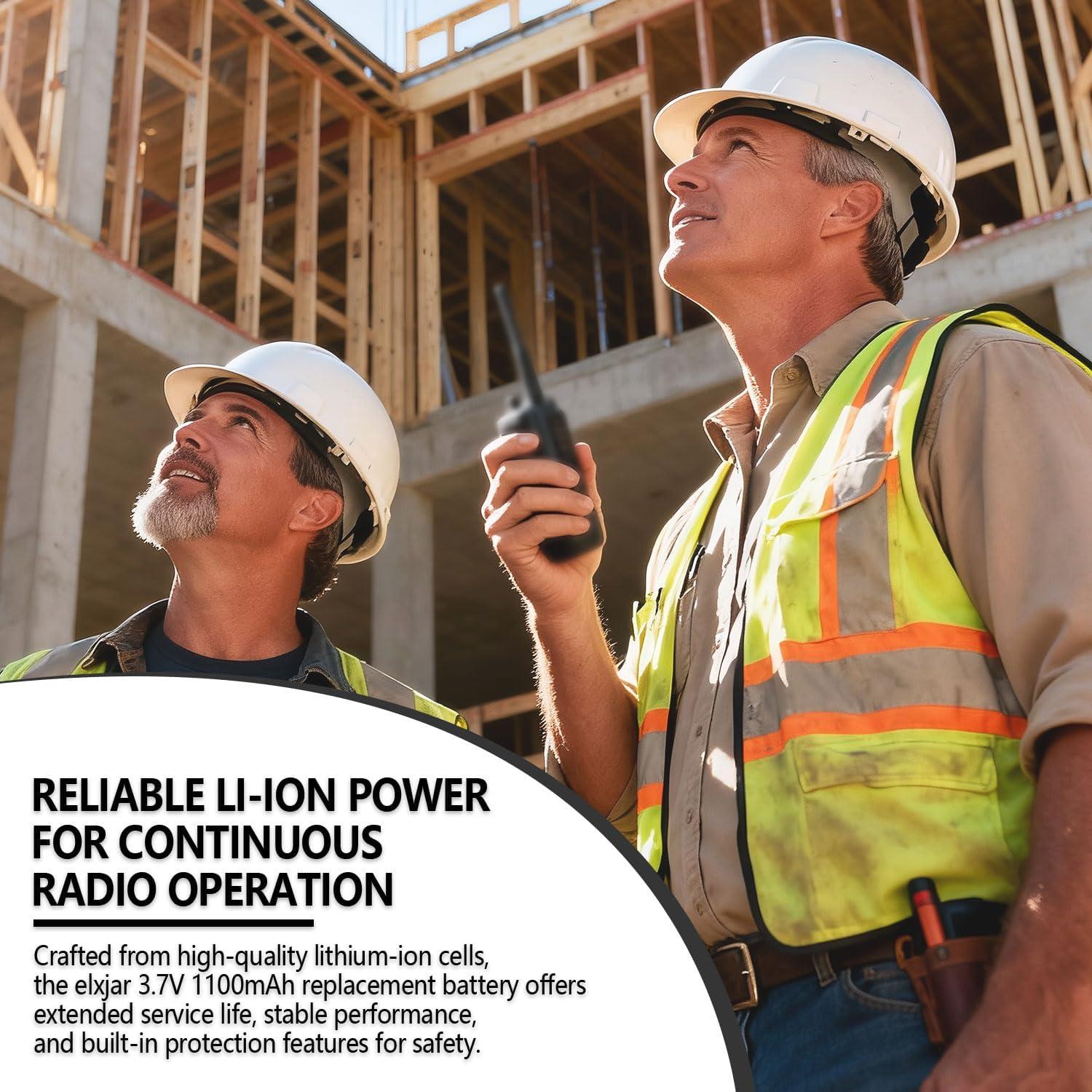 Batería de Reemplazo Li-ion 3.7V 1100mAh elxjar para Retevis H-777S