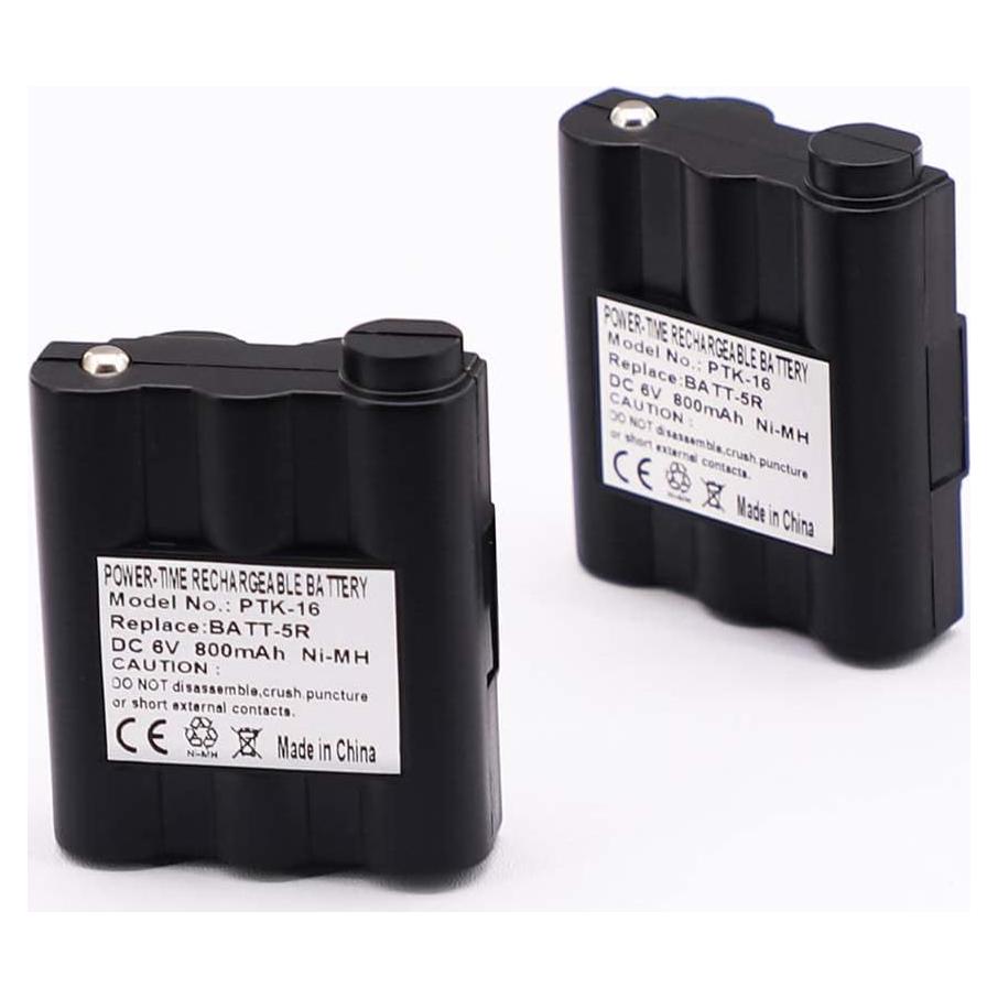 Paquete 2 Baterías Ni-MH 800mAh 6V Reemplazo Midland AVP-7