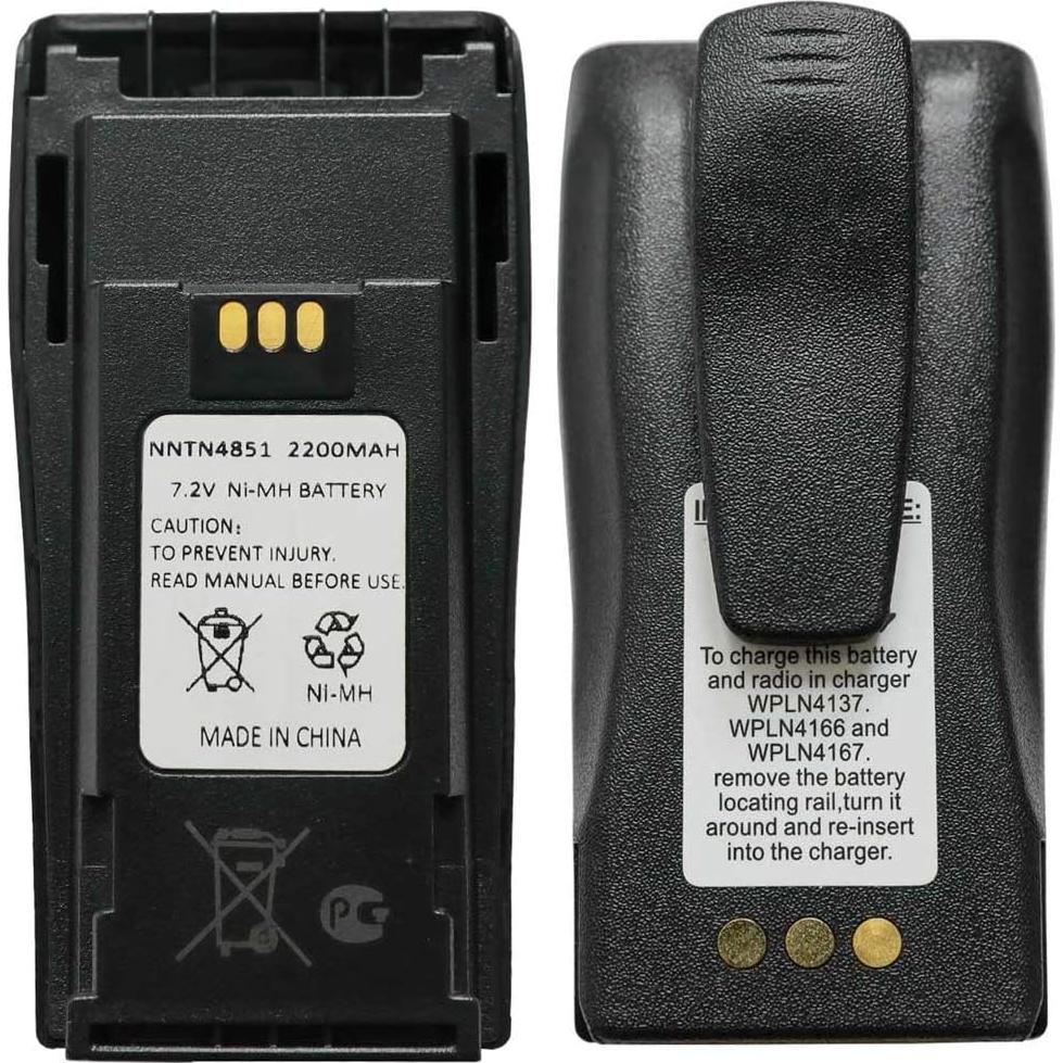 Batería Recargable Ni-MH 7.2V 2200mAh Motorola CP040/CP150