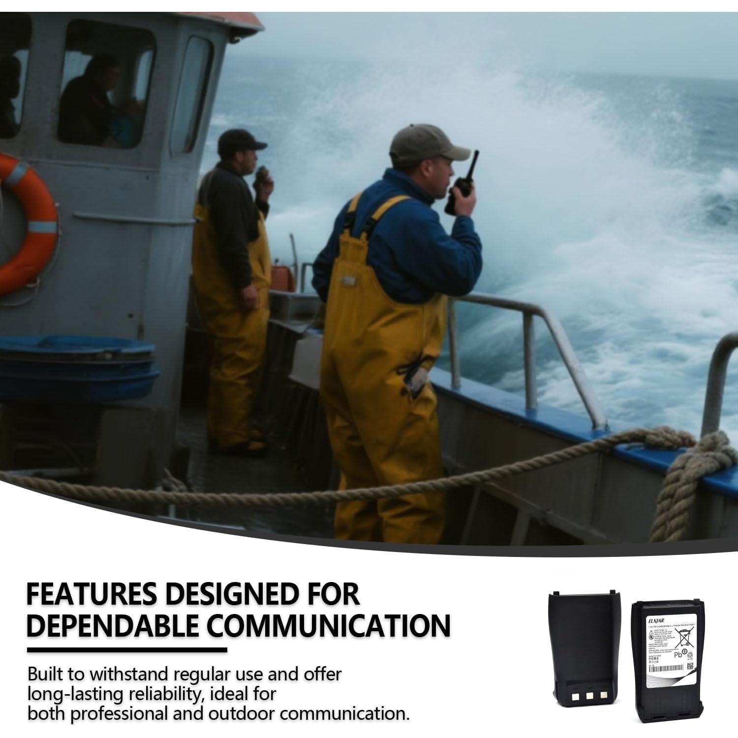 Baterías Recargables elxjar 7.4V 2000mAh para Radios UV-B