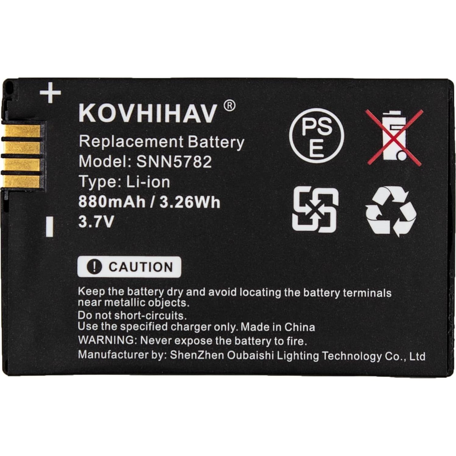 Paquete de 5 Baterías Li-ion 880mAh BUSFUIVA para Radio CLP