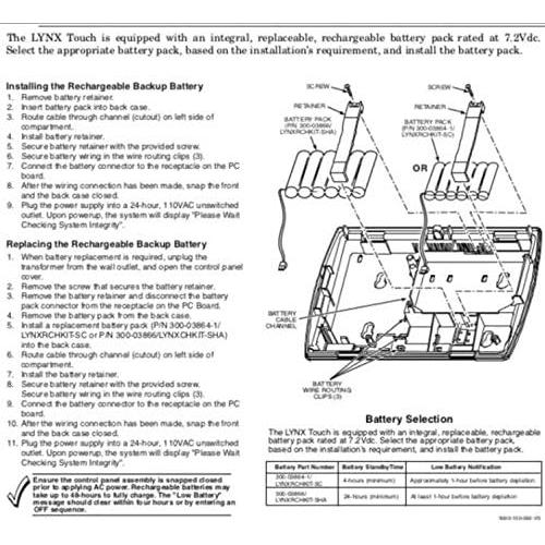 Batería recargable 3700mAh HONEYWELL Lynx 3 Pines