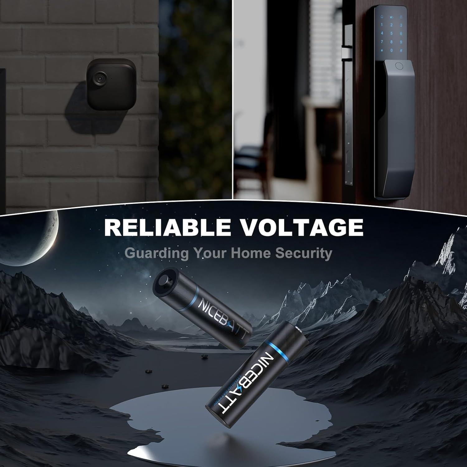 Baterías de Litio AA 3500mAh NICEBATT 12 Unidades