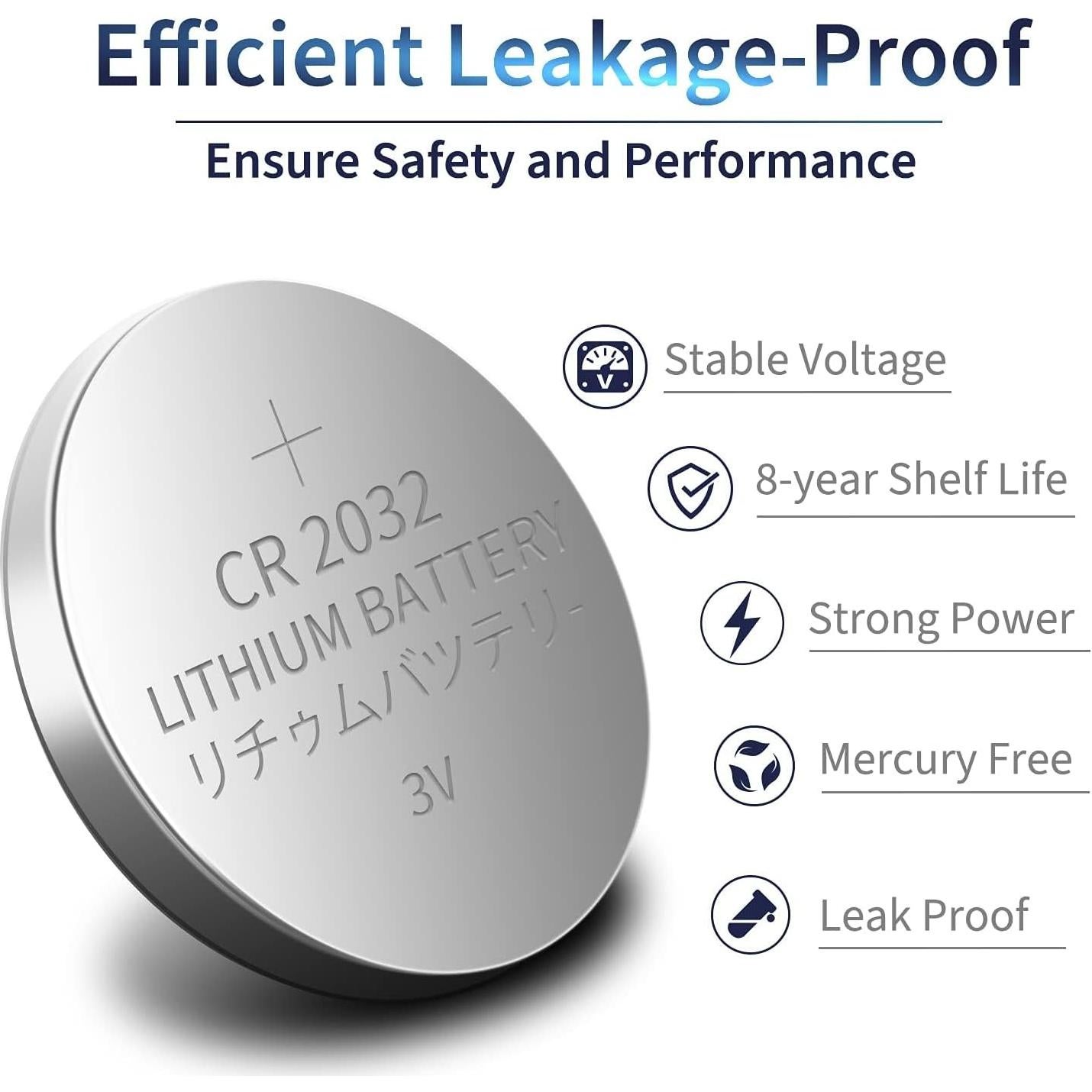 Baterías CR2032 Brightown 60 Unidades 3V Litio Botón