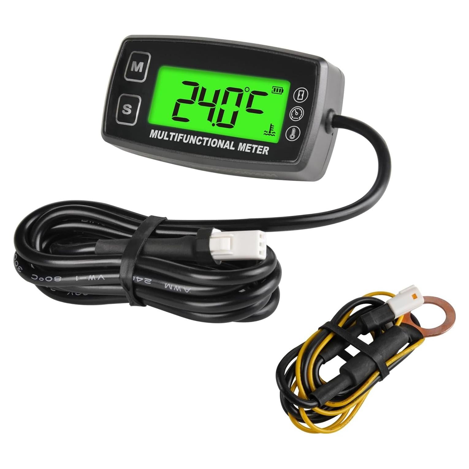 Tacómetro LCD Retroiluminado NR-HM035T para Motor y Mantenimiento