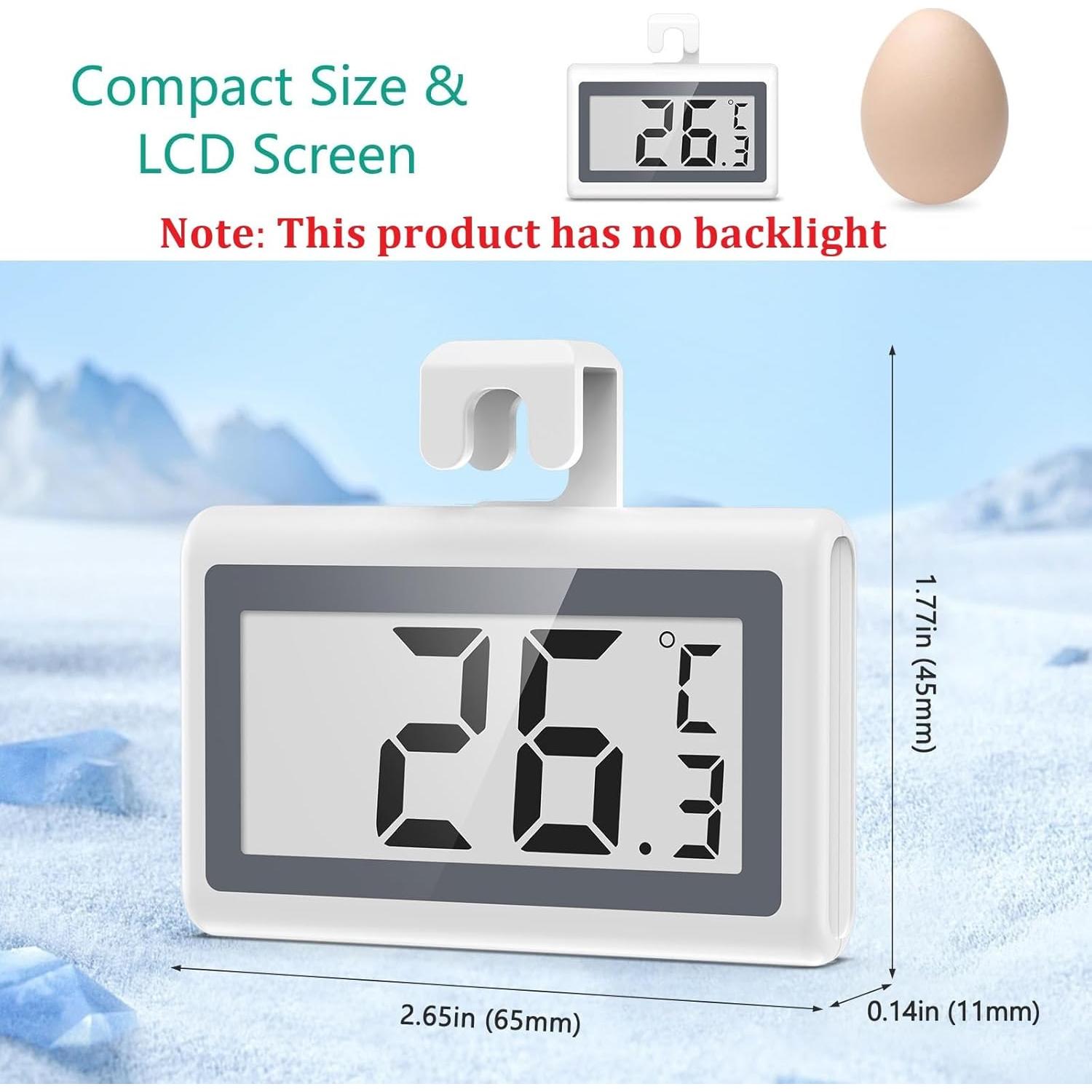 Termómetro Digital Magnético ORIA para Refrigerador - Paquete de 2