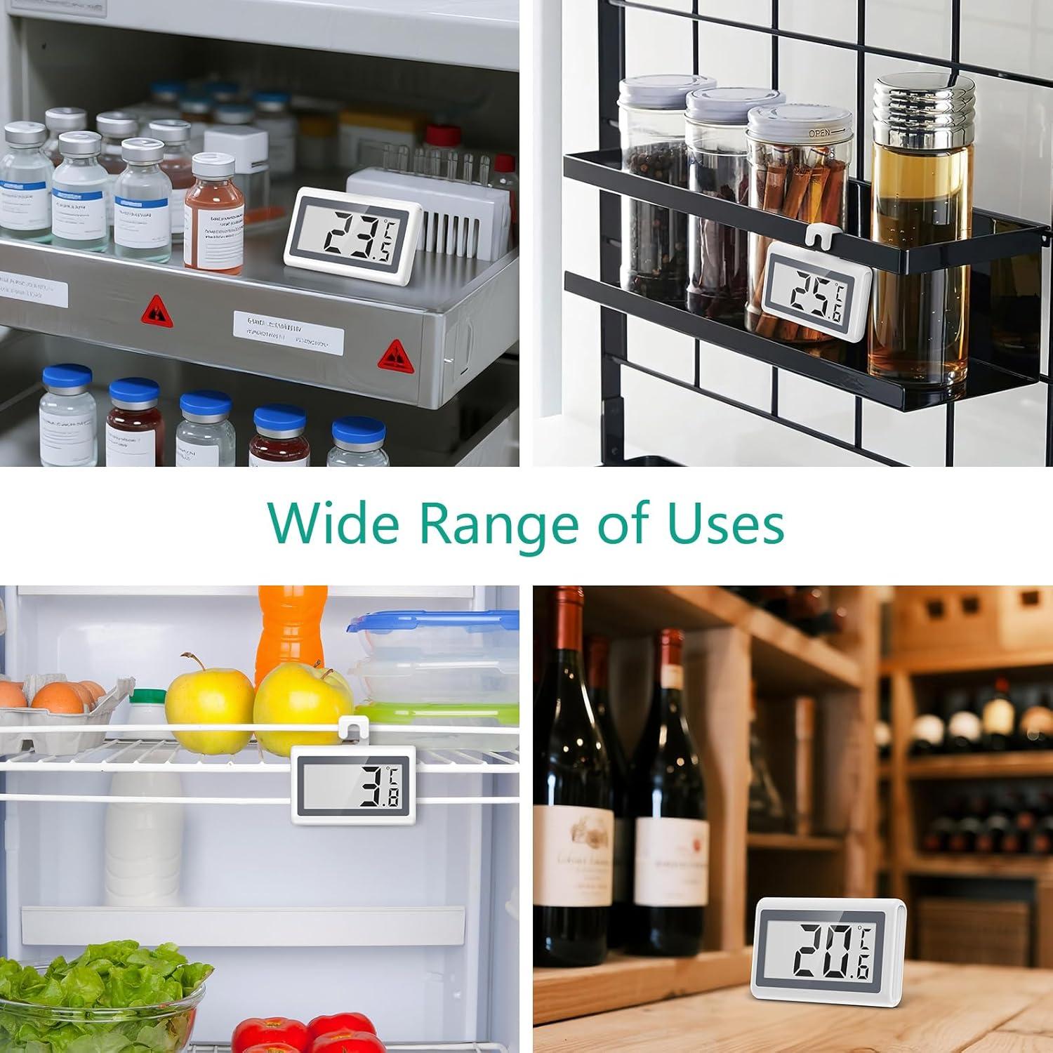 Termómetro Digital Magnético ORIA para Refrigerador - Paquete de 2