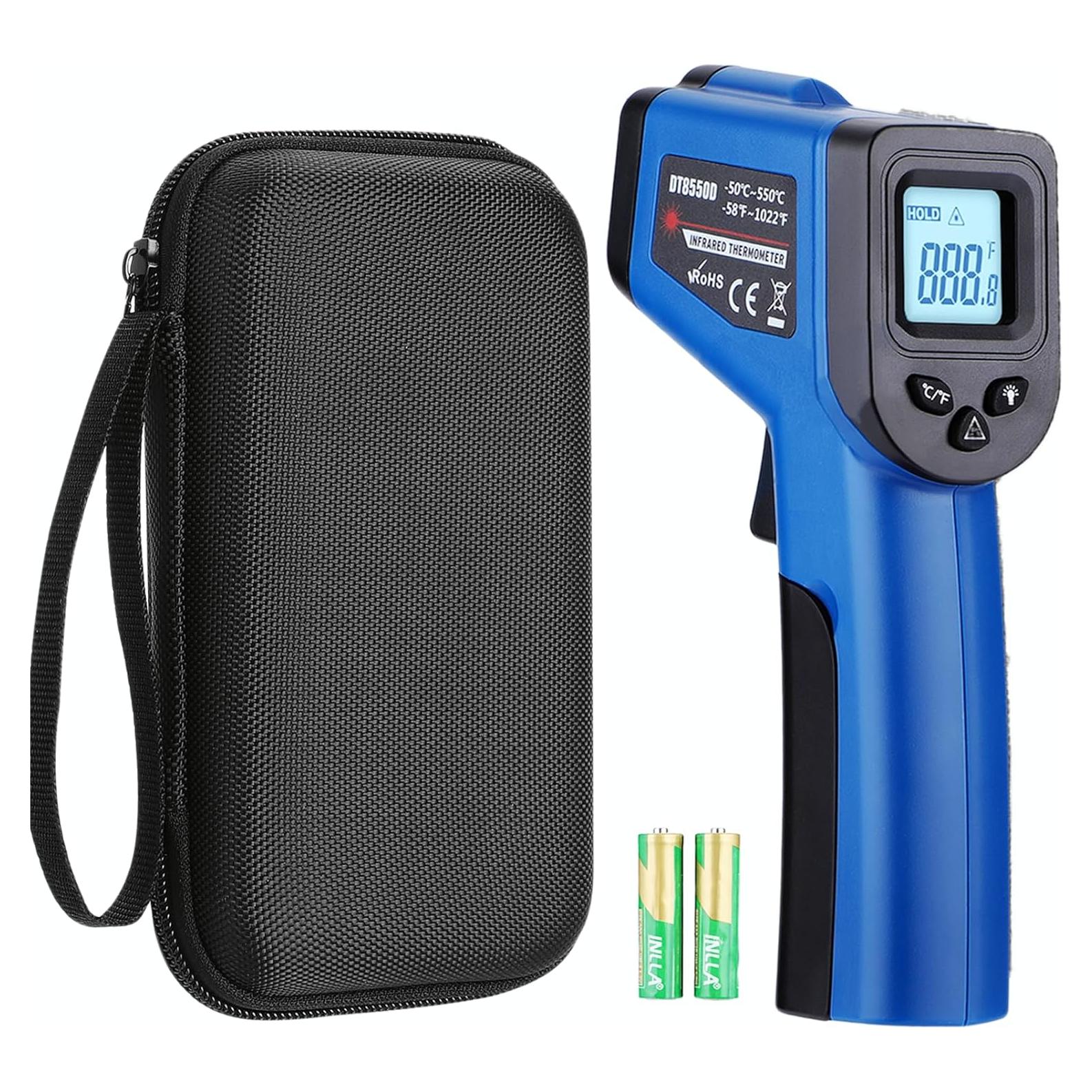 Pistola Termómetro Infrarrojo OnniFlame Azul -50°C a 550°C