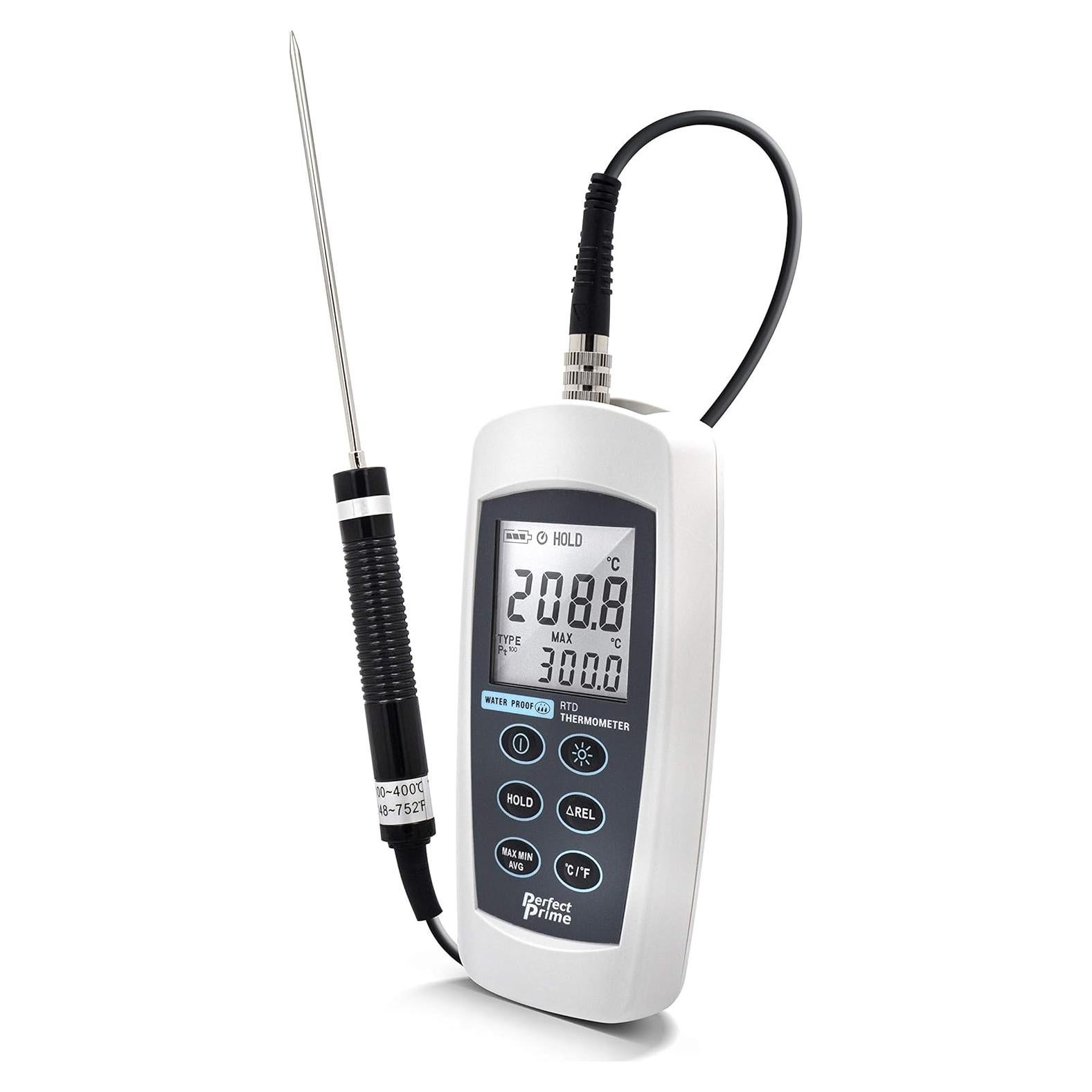 Termómetro RTD PerfectPrime TC0370 IP67 con sonda PT100