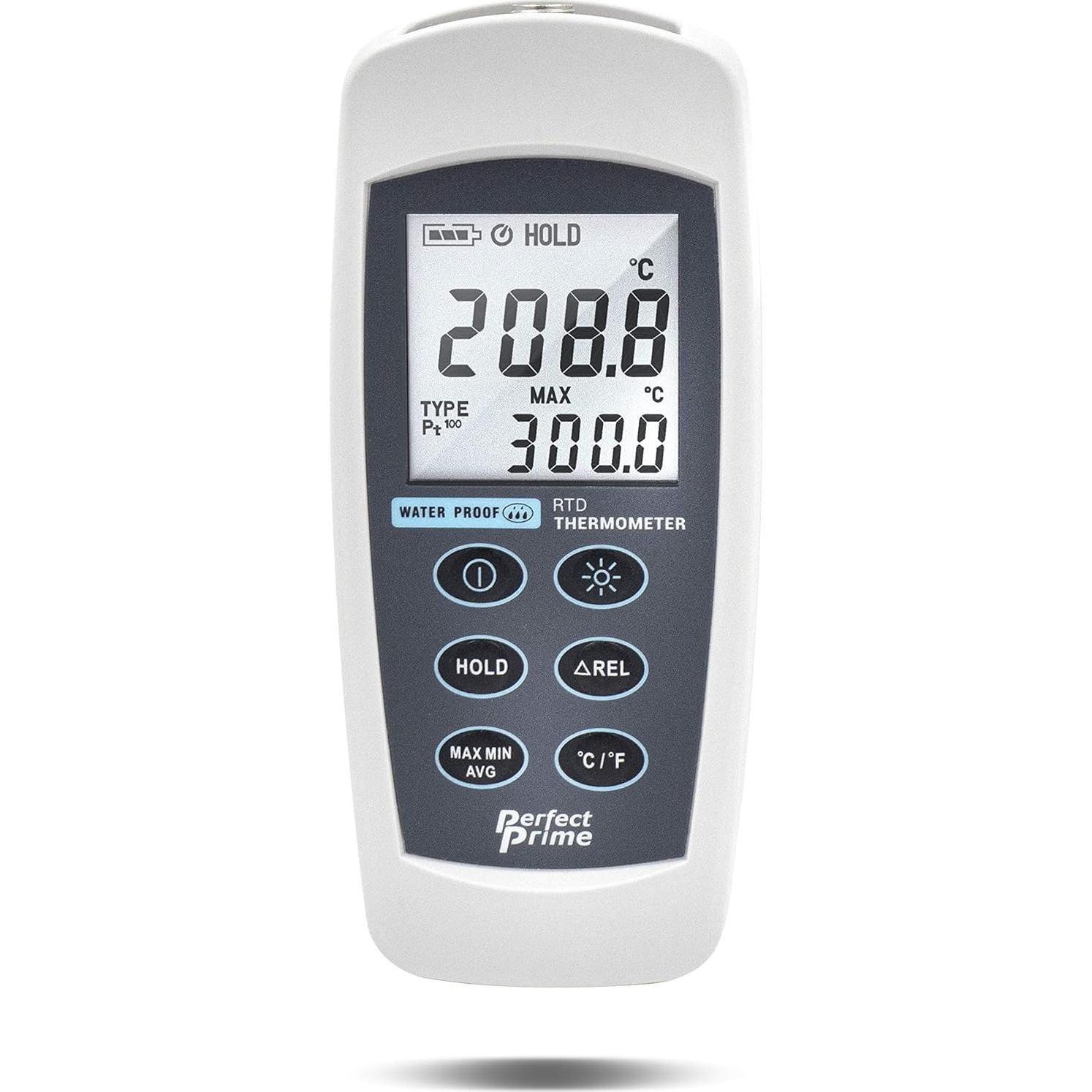 Termómetro RTD PerfectPrime TC0370 IP67 con sonda PT100