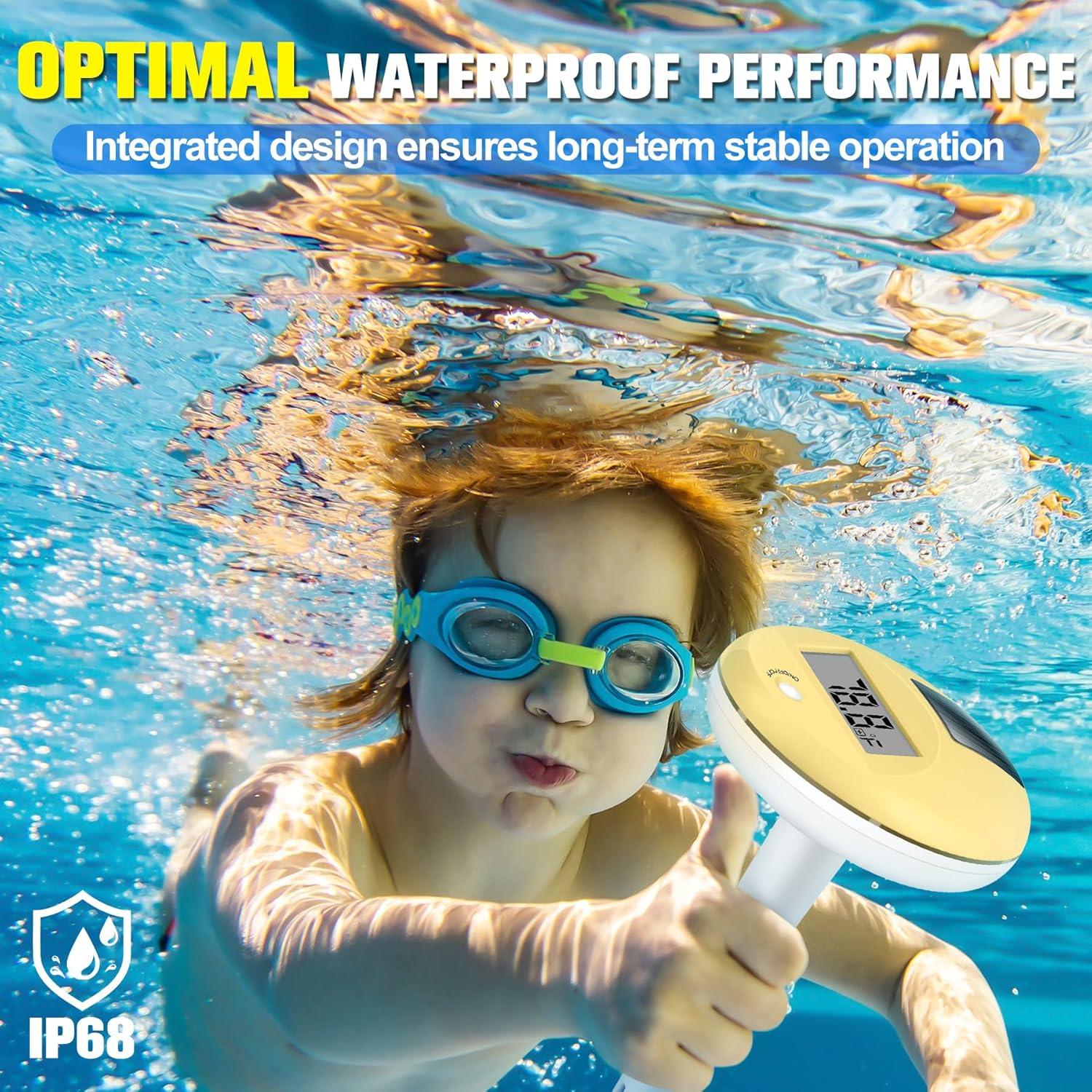 Termómetro Flotante Solar DeeprBlu SL911_Y LCD IP68 10.16x5.08cm