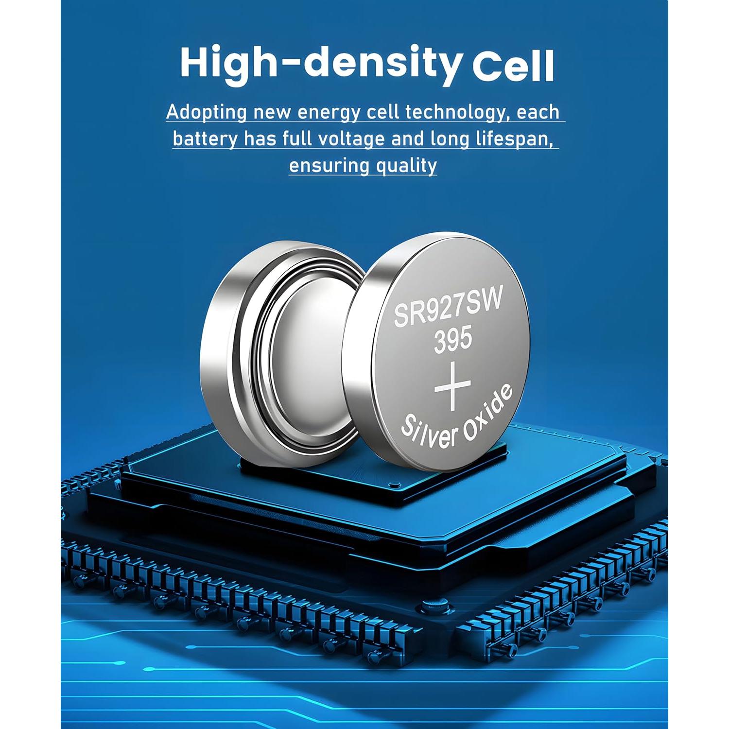 Baterías de Óxido de Plata YKM 395/399 AG7 20 Unidades 1.55V