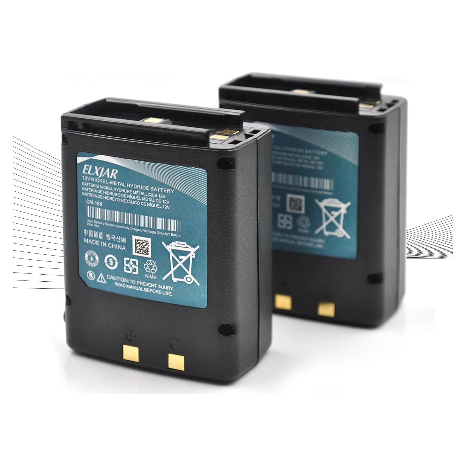 Batería recargable 12V 1000mAh Ni-MH Elxjar para radios ICOM