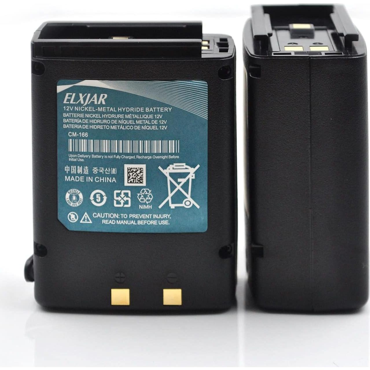 Batería recargable 12V 1000mAh Ni-MH Elxjar para radios ICOM