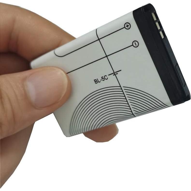 Batería recargable BL-5C 3.7V 1000mAh - 2 piezas con protección