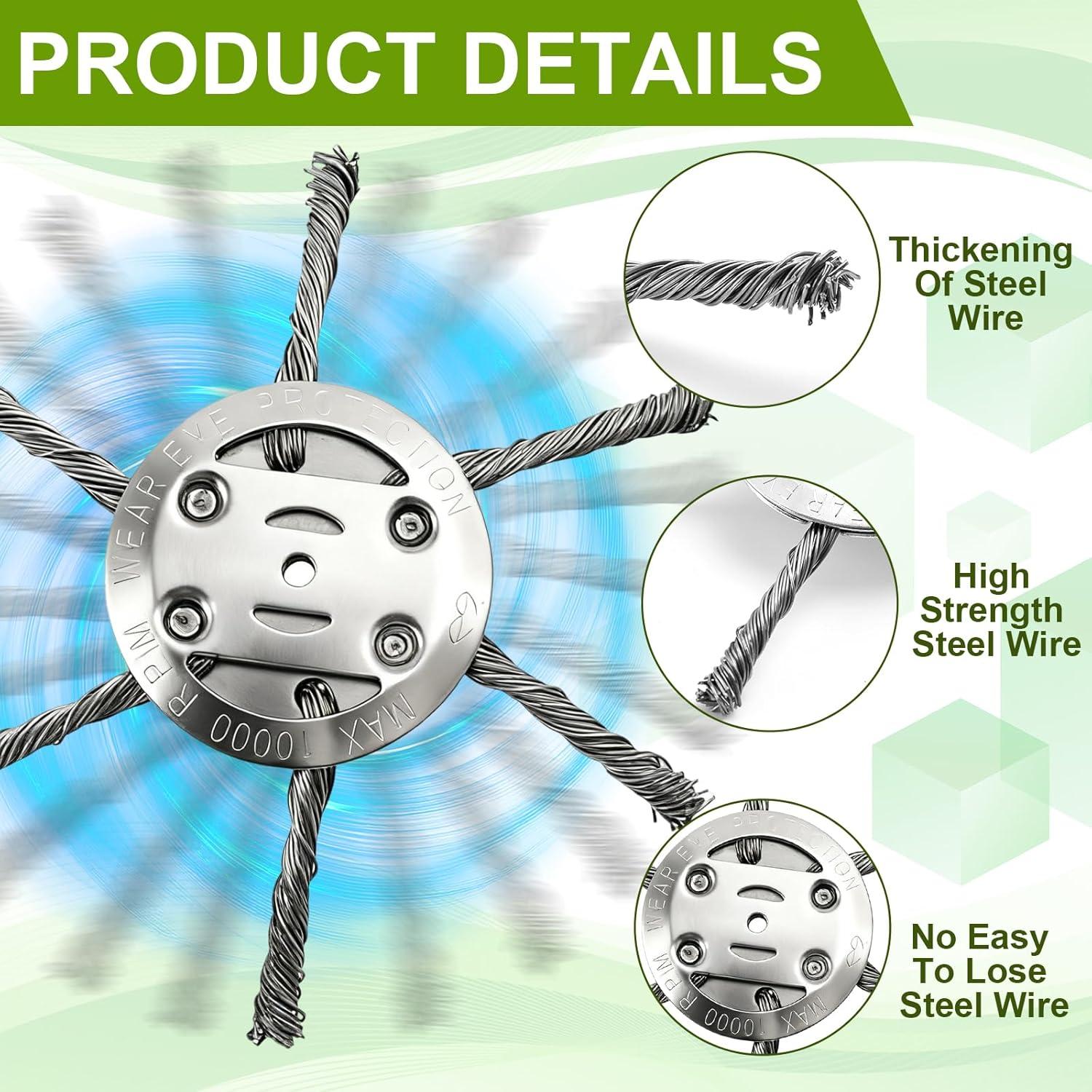 Cabezal de Desmalezadora de Alambre de Acero 6" Gisgfim