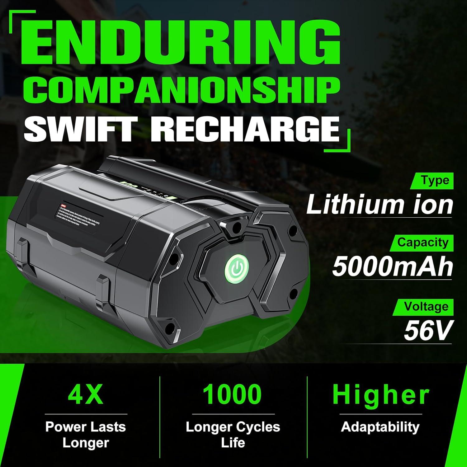 Batería de Reemplazo EGO 56V 5000mAh Litio-ion Bonacell