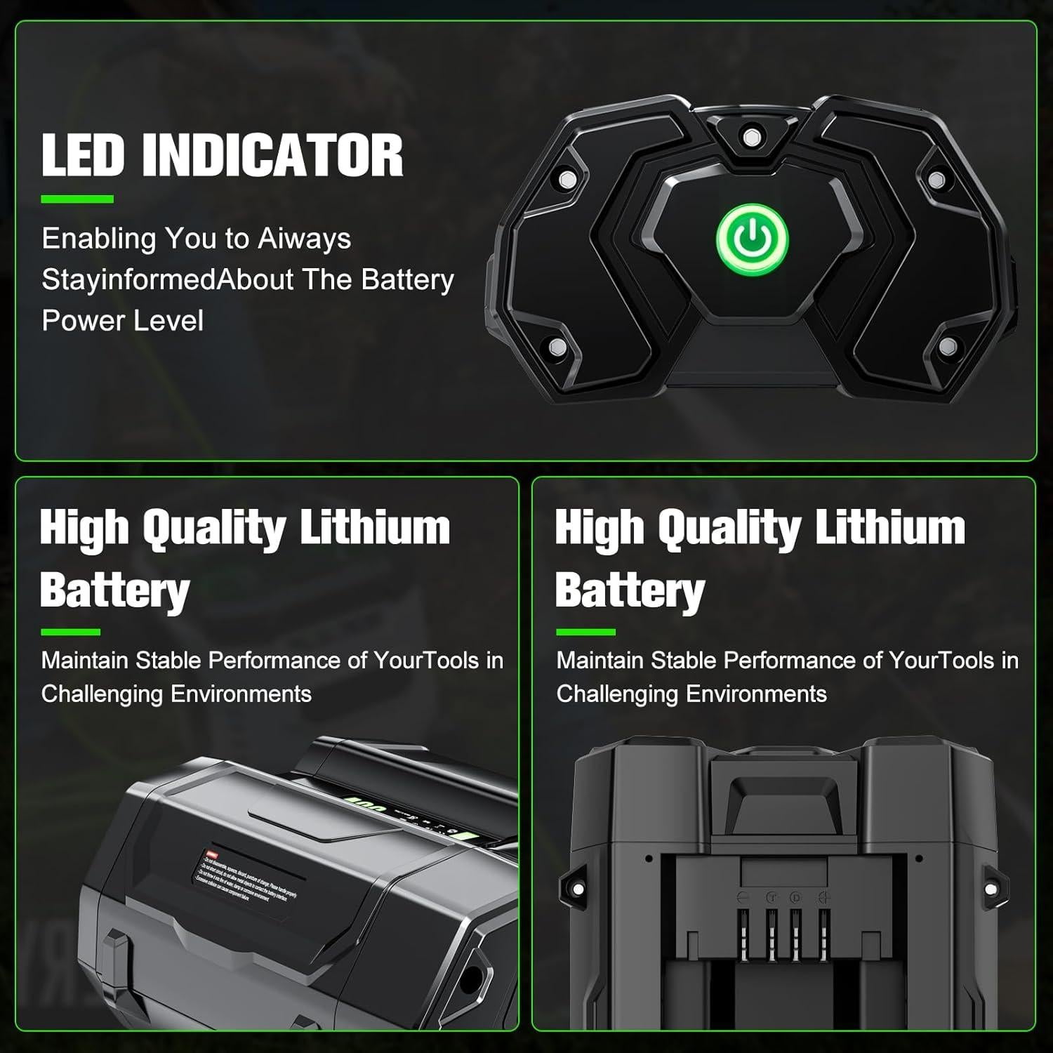 Batería de Reemplazo EGO 56V 5000mAh Litio-ion Bonacell