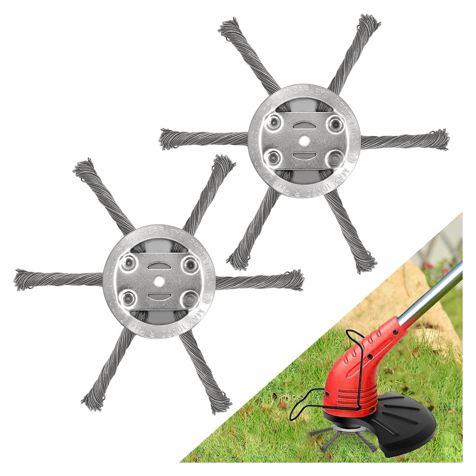 Cabezal de recortadora NeJesZoe 15cm Alambre de Acero - Paquete de 2