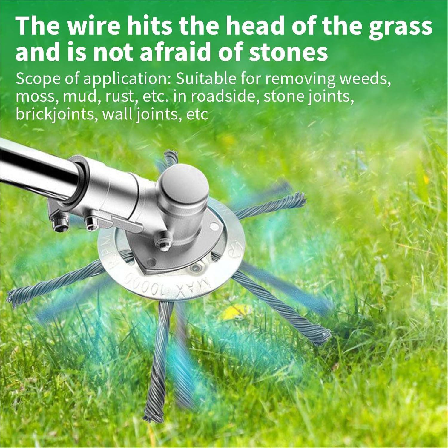 Cabezal de Desmalezadora WHNICUST 6 Cuchillas Alambre Acero 15cm