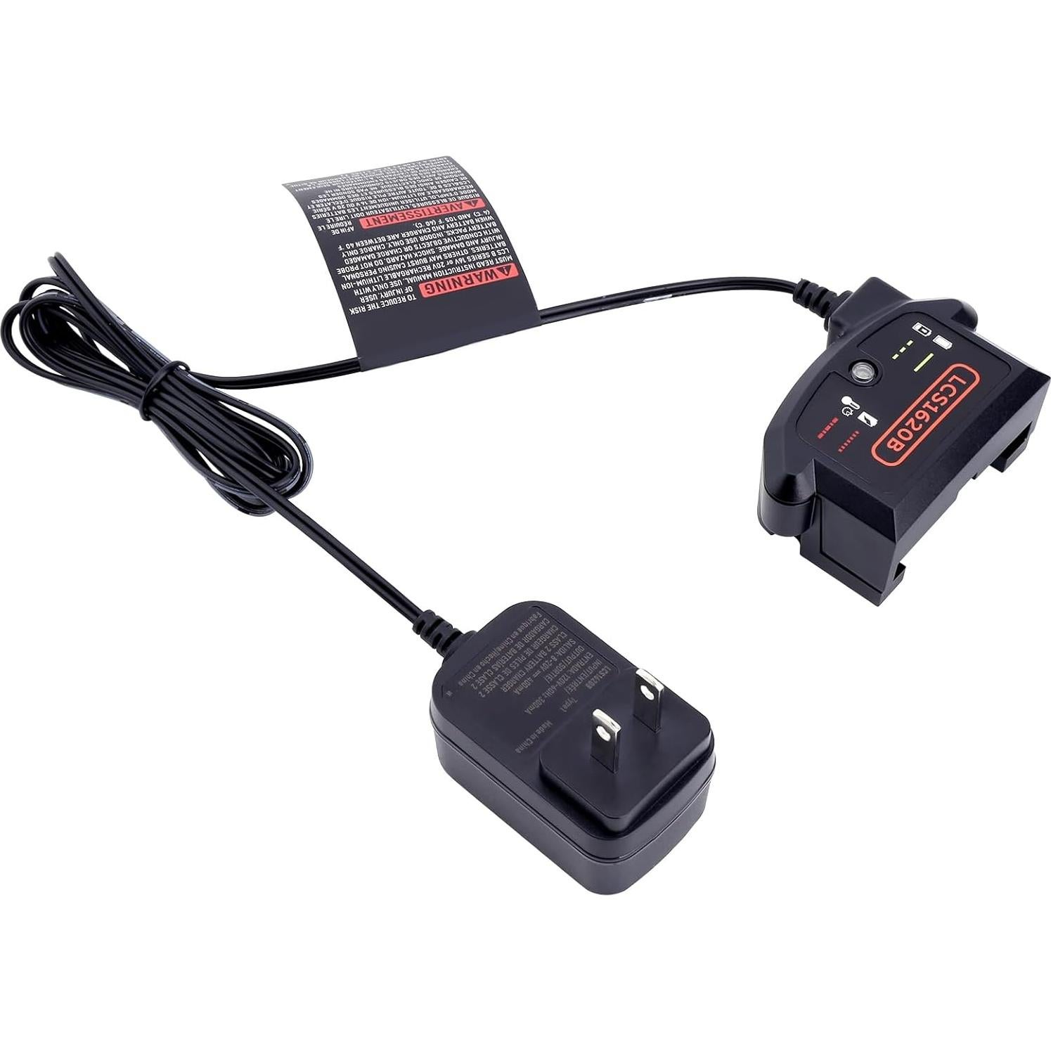 Cargador de Batería 20V MAX Black+Decker LCS1620B Litio