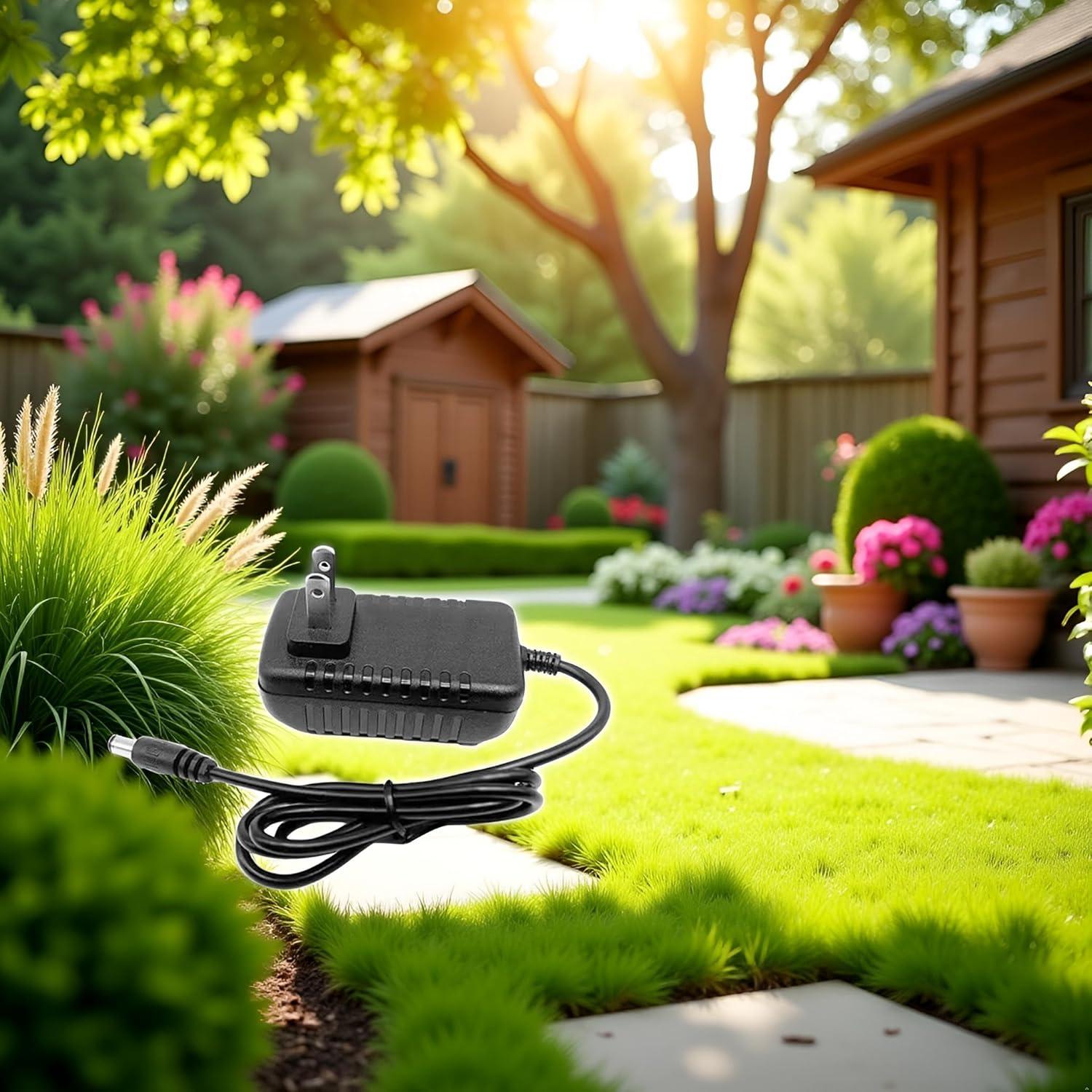 Adaptador AC 12V Junfamilee para Tijeras de Césped 7.2V