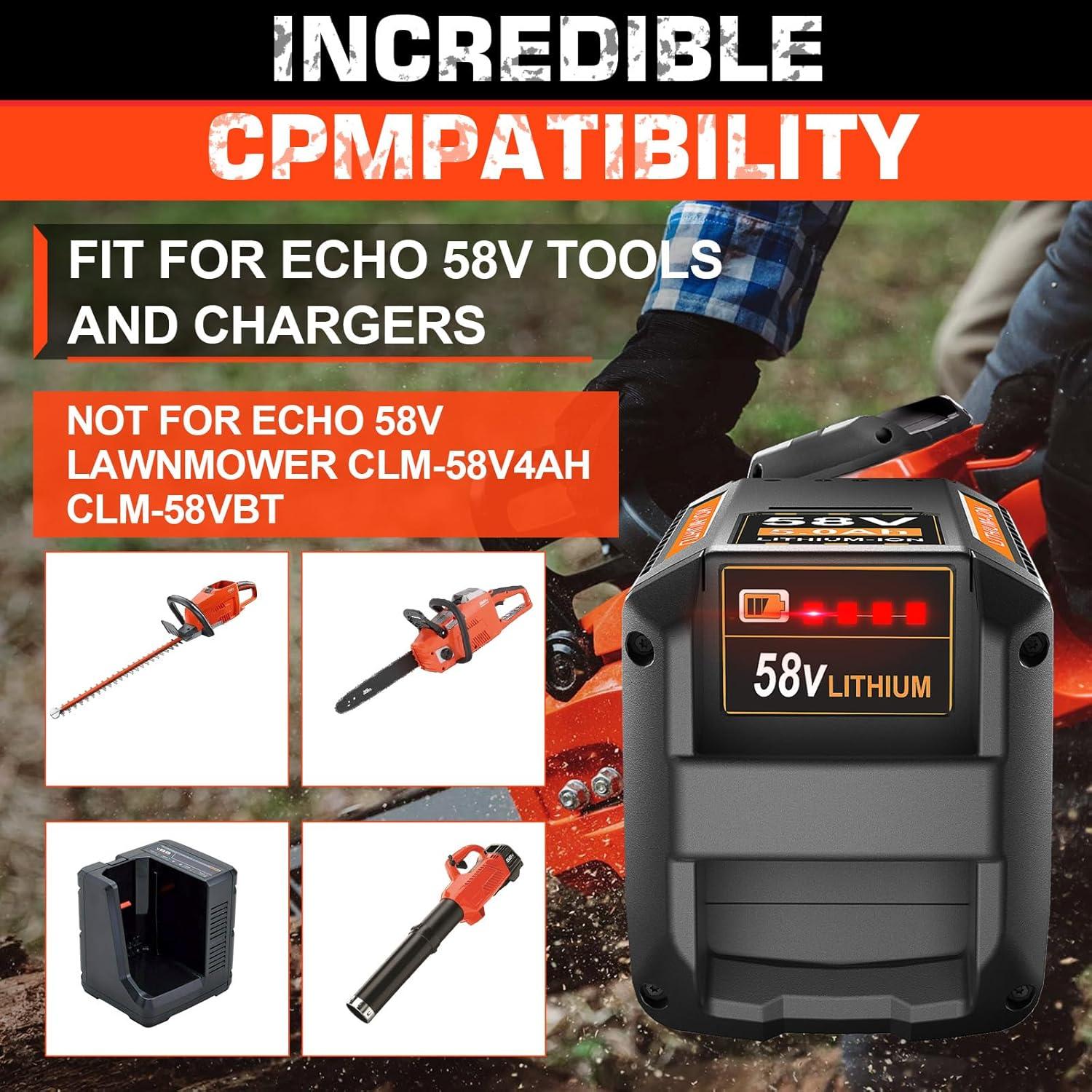 Batería de Reemplazo Supowill 58V 5.0Ah para Echo MAX PRO