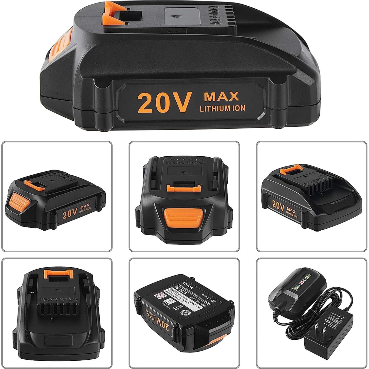 Kit Cargador y Batería Reemplazo 20V Chgdkjy 3000mAh