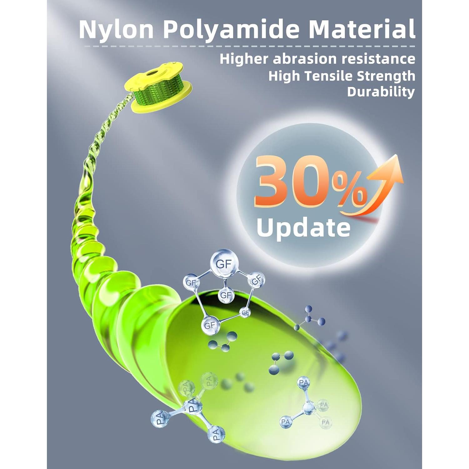 Cuerda de Desmalezadora Eventronic 10 Paquetes 0.20 cm para Ryobi