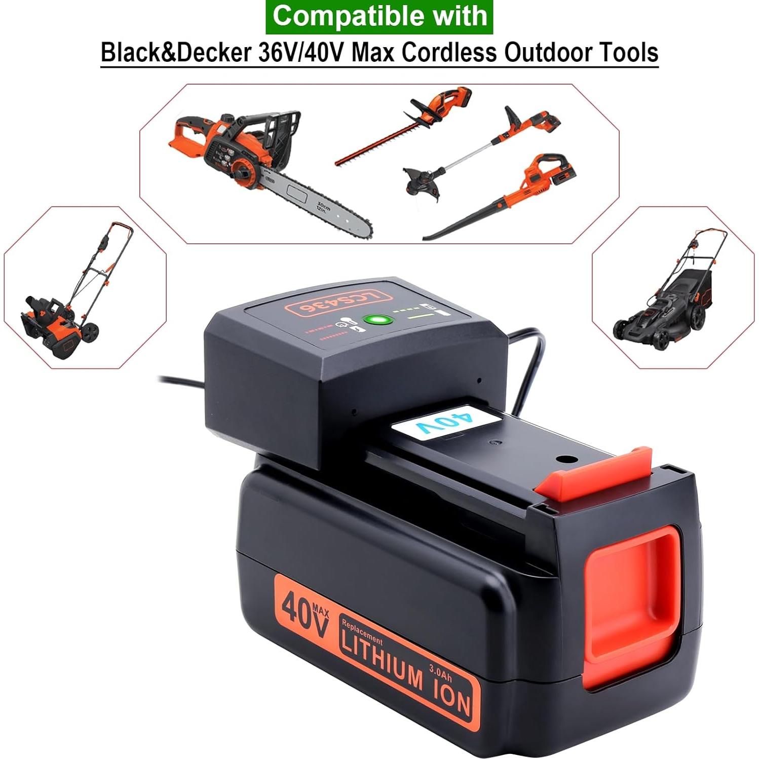 Cargador 40V Black & Decker LCS436 Compatible 36V Litio