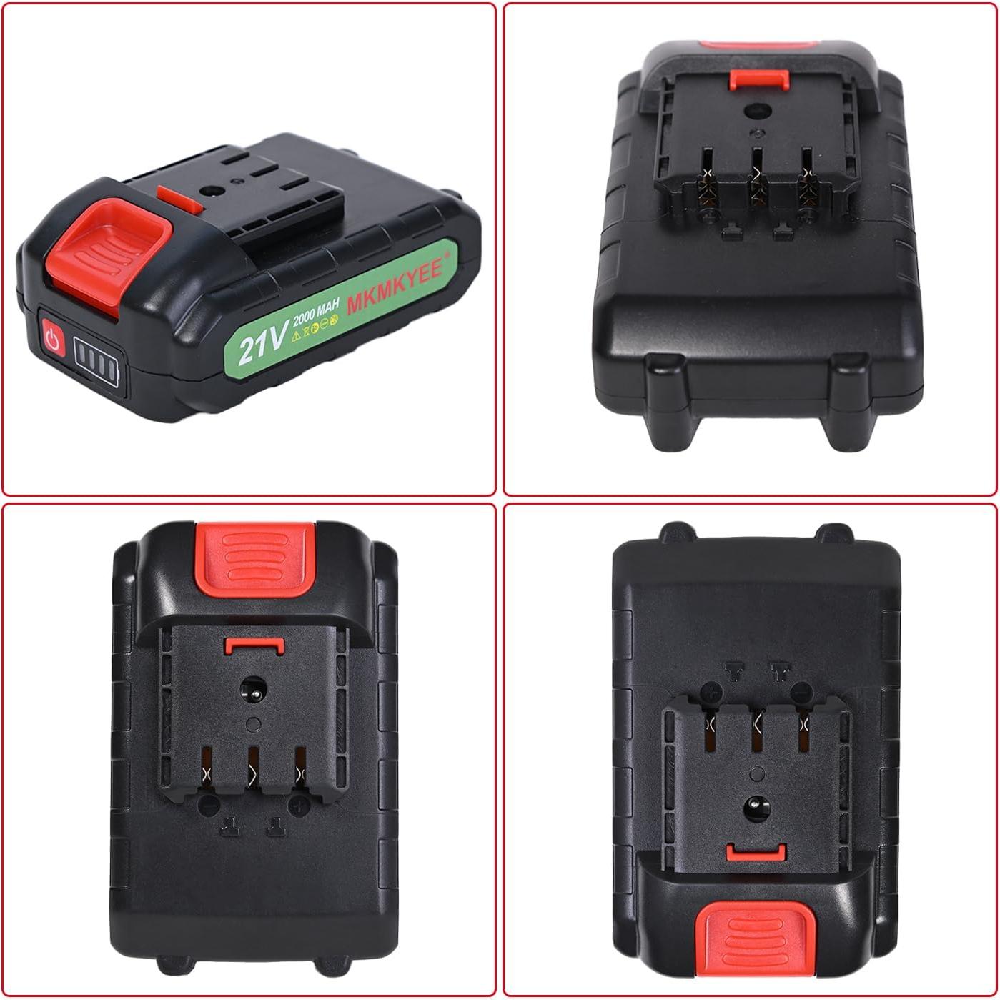 Batería de Litio 21V MKMKYEE III 2.0Ah con Pantalla LED