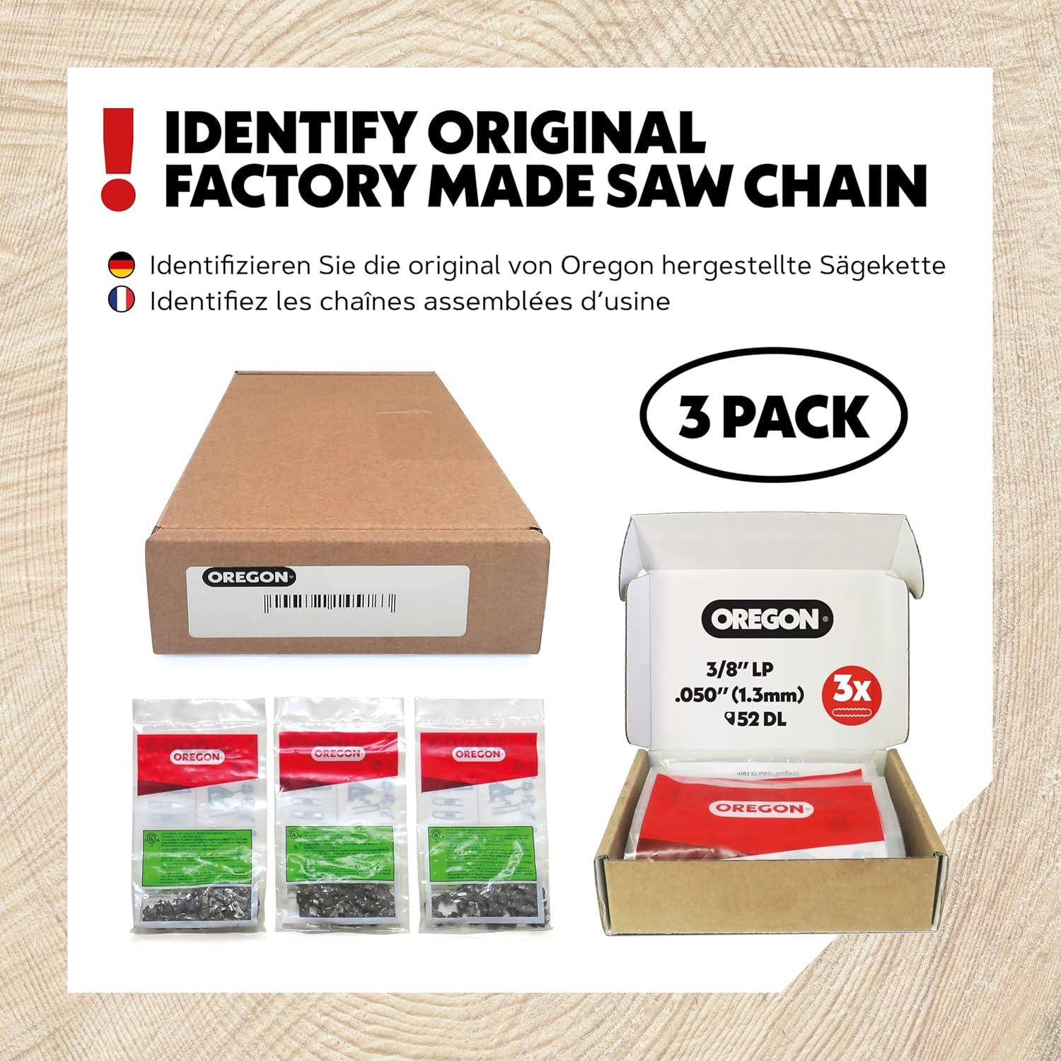Cadena de Motosierra Oregon 3-Pack 3/8 LP .050" 14" (35cm)