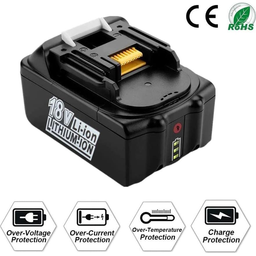 2 Baterías 18V 5.0Ah BL1850B y Cargador para Makita