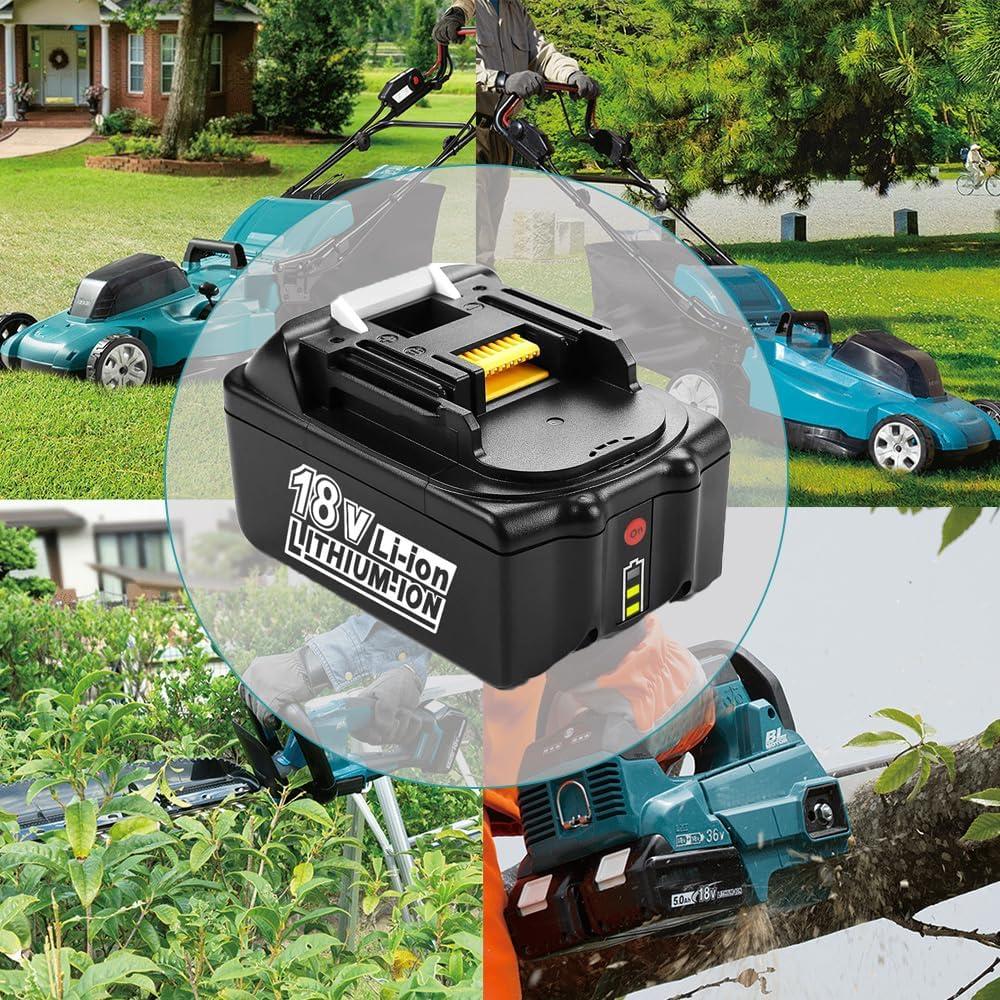 2 Baterías 18V 5.0Ah BL1850B y Cargador para Makita