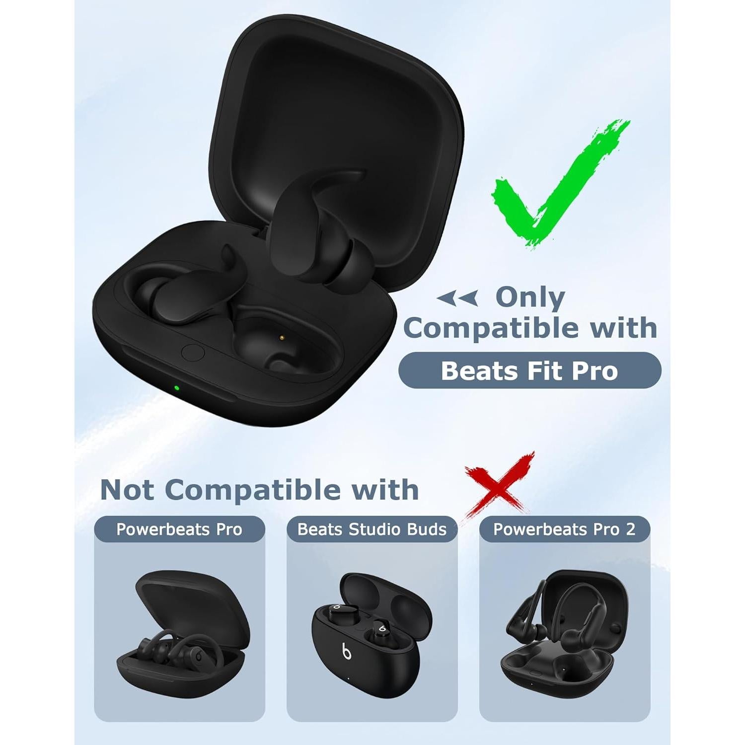 Funda de Carga Inalámbrica XCZNAGS para Beats Fit Pro 700mAh