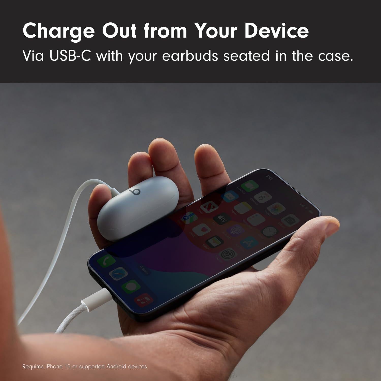 Auriculares Inalámbricos Beats Solo Buds - Negro Mate - 18 Horas Batería