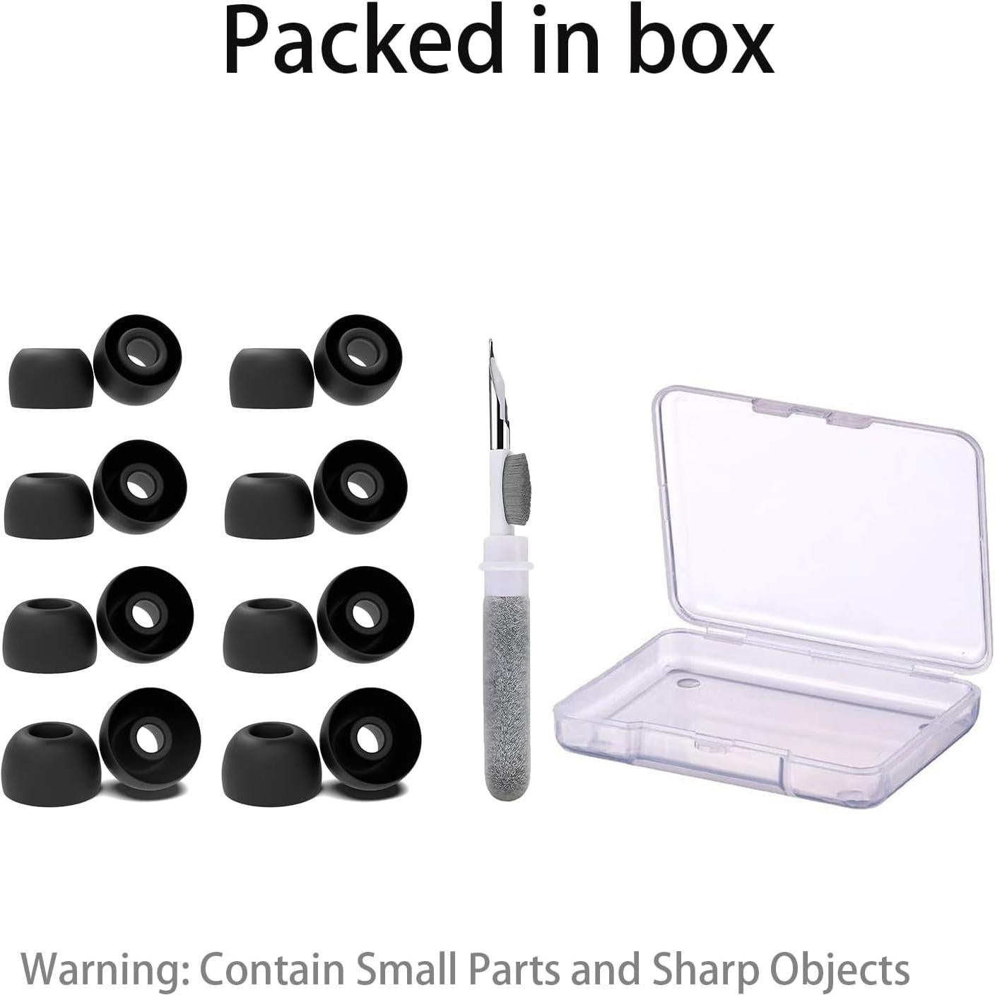 8 Pairs Puntas de Silicona para Auriculares TOZO A1/T12/NC9