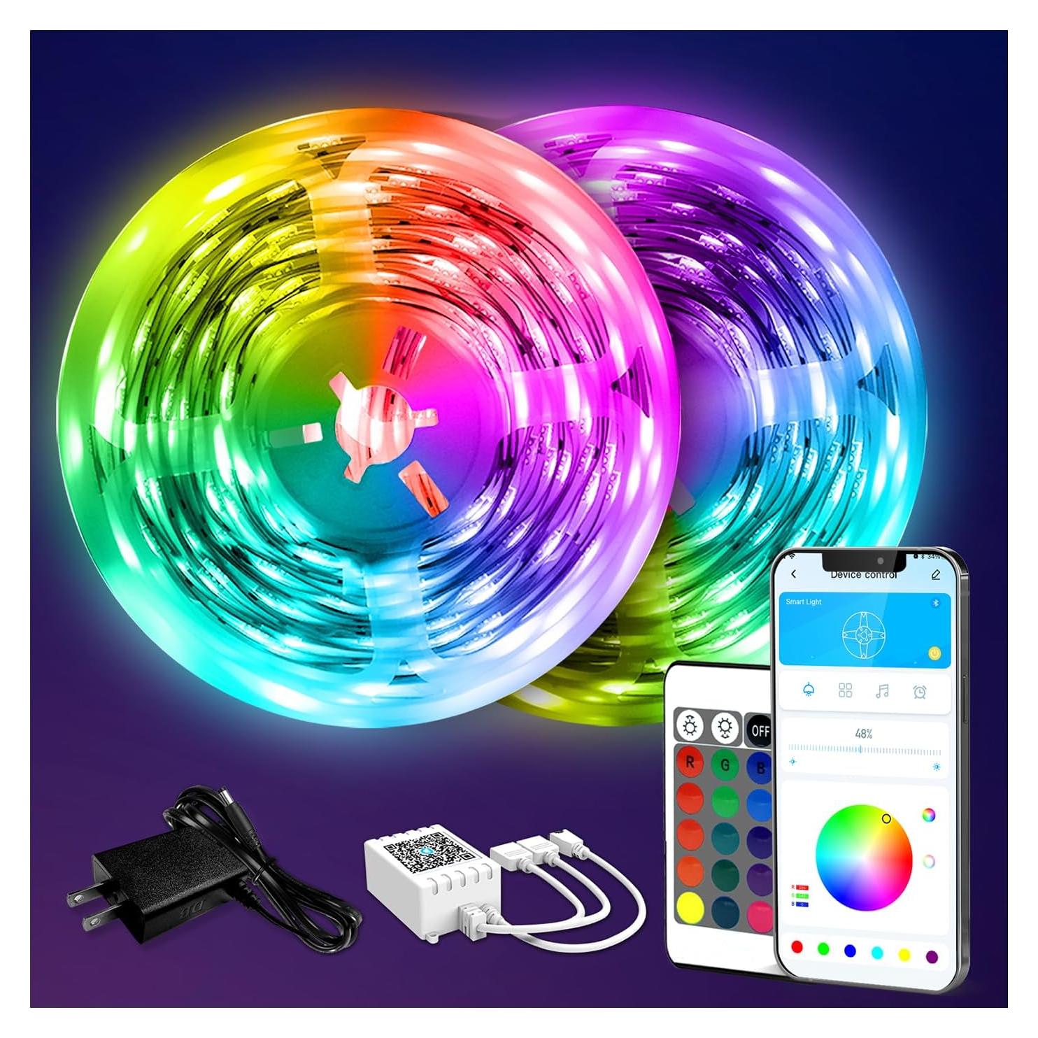 Tira LED RGB 12.1m DAYBETTER con Control Remoto y APP
