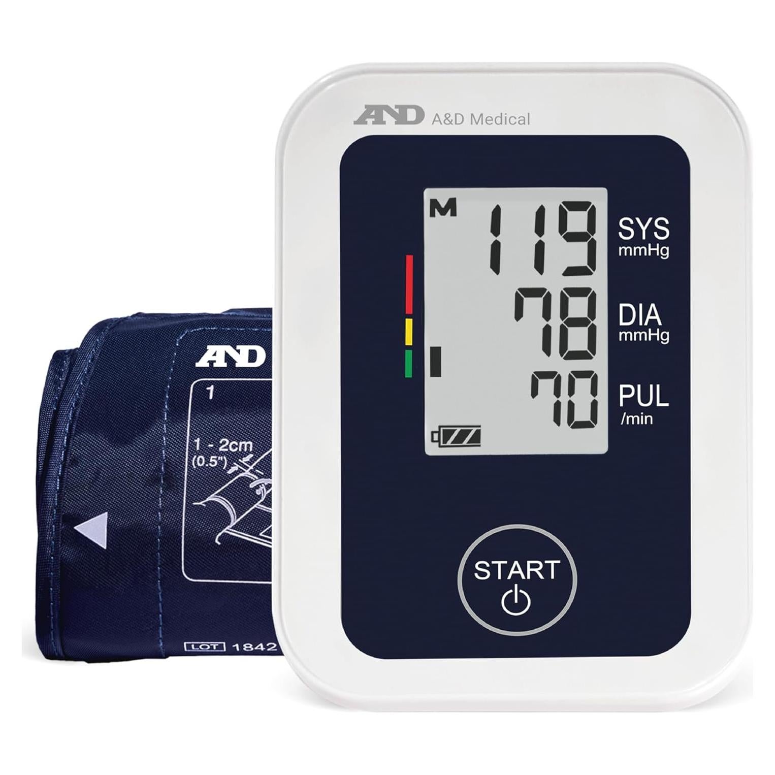 Monitor de Presión Arterial A&D Medical UA-651 con Manguito Amplio