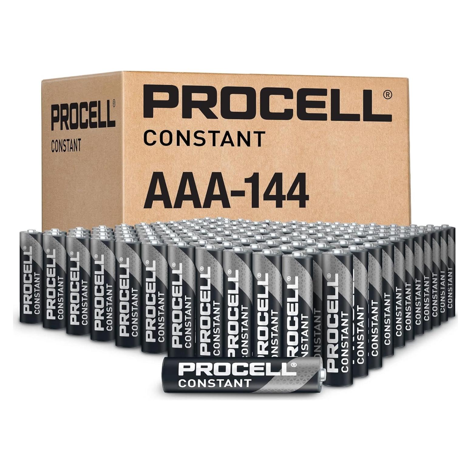 Baterías Alcalinas Procell AAA 1.5V - Paquete de 144 Unidades