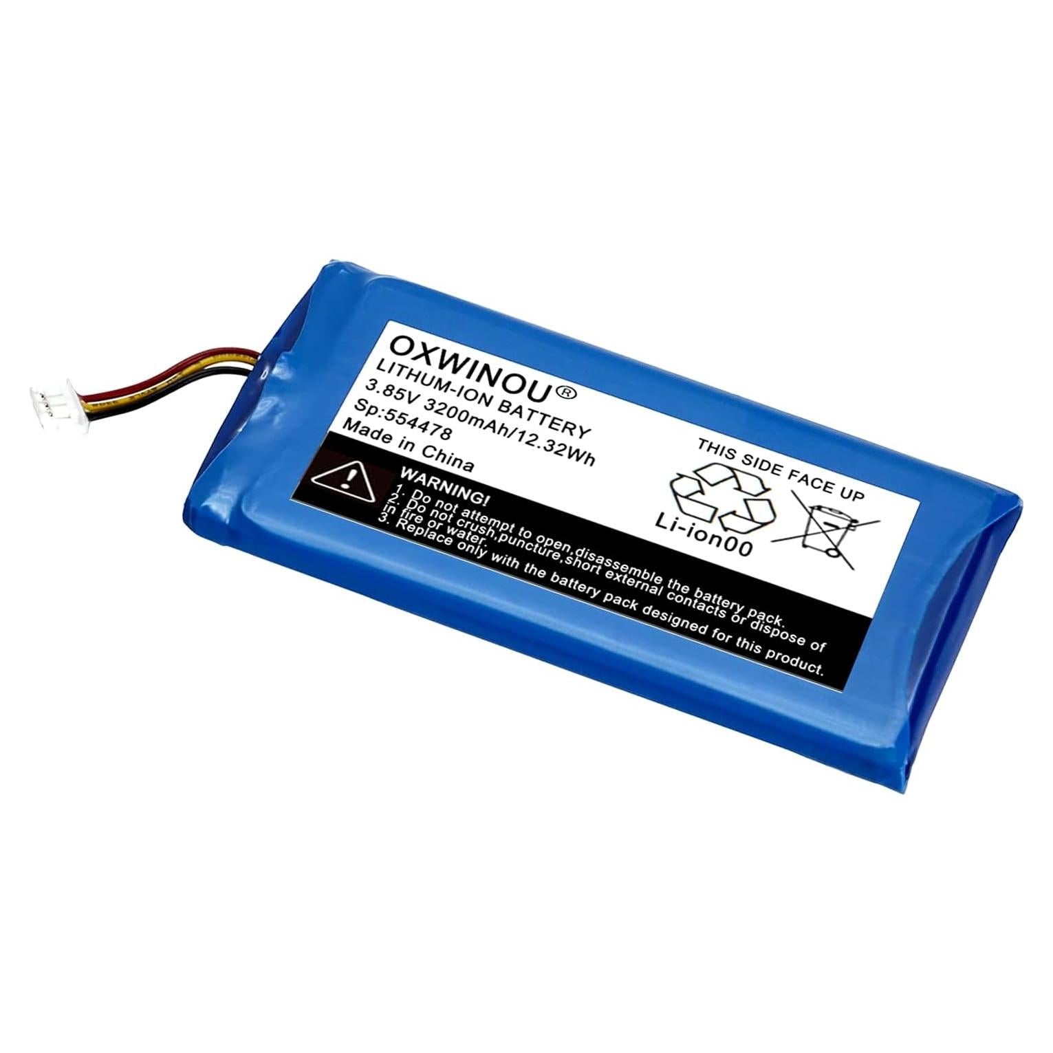 Batería de Reemplazo OWXINOU para Monitor Bebé DXR-8 Pro 3200mAh