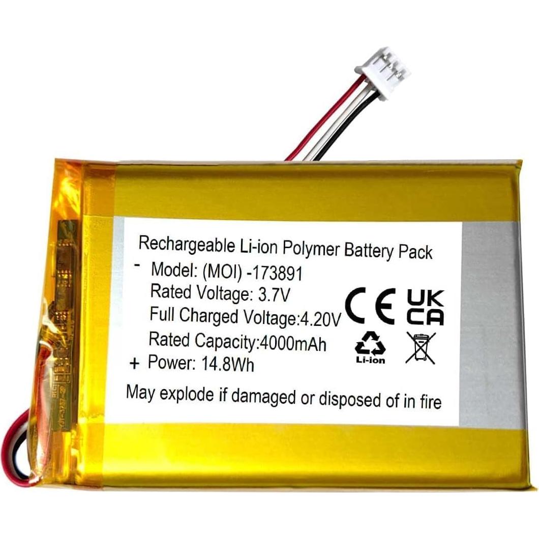 Batería recargable 3.7V 4000mAh para monitor HelloBaby HB6560/HB6081/HB6250