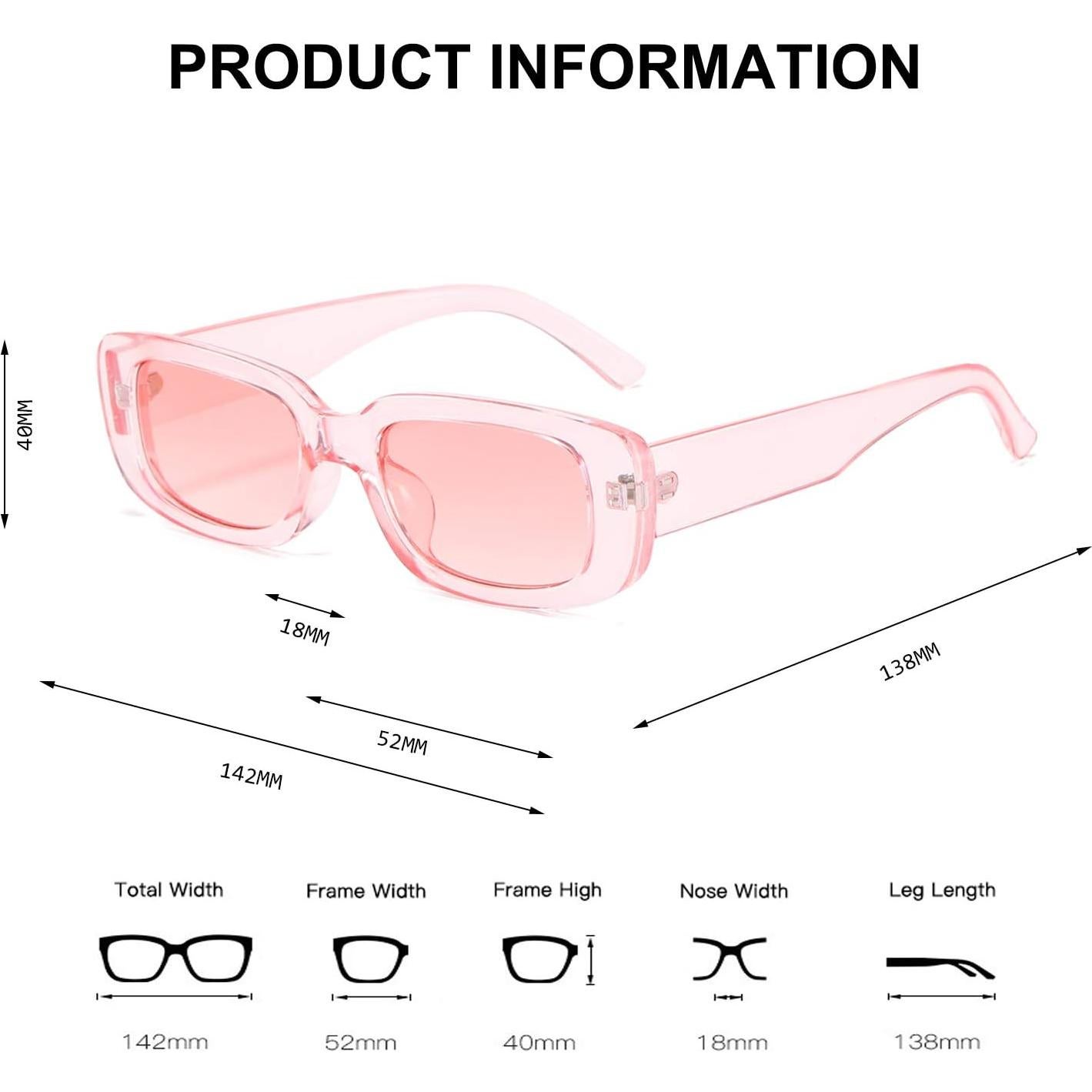 Gafas de Sol BUTABY Rectangulares UV400 para Mujeres