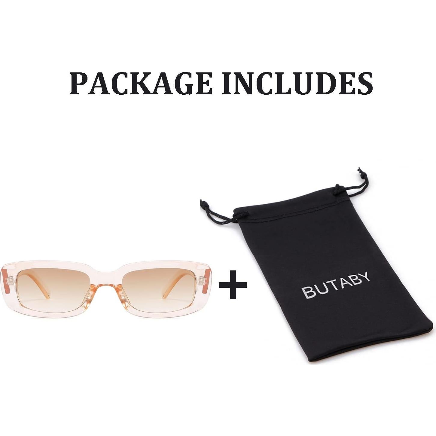 Gafas de Sol BUTABY Rectangulares UV400 para Mujeres