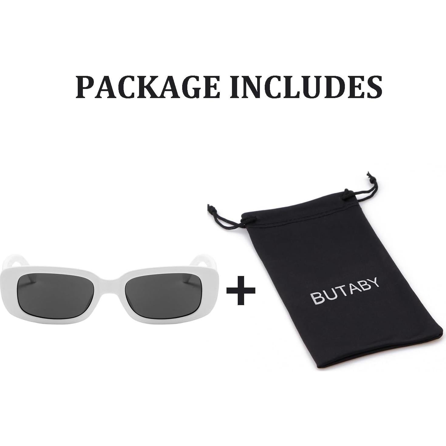 Gafas de Sol BUTABY Rectangulares UV400 para Mujeres