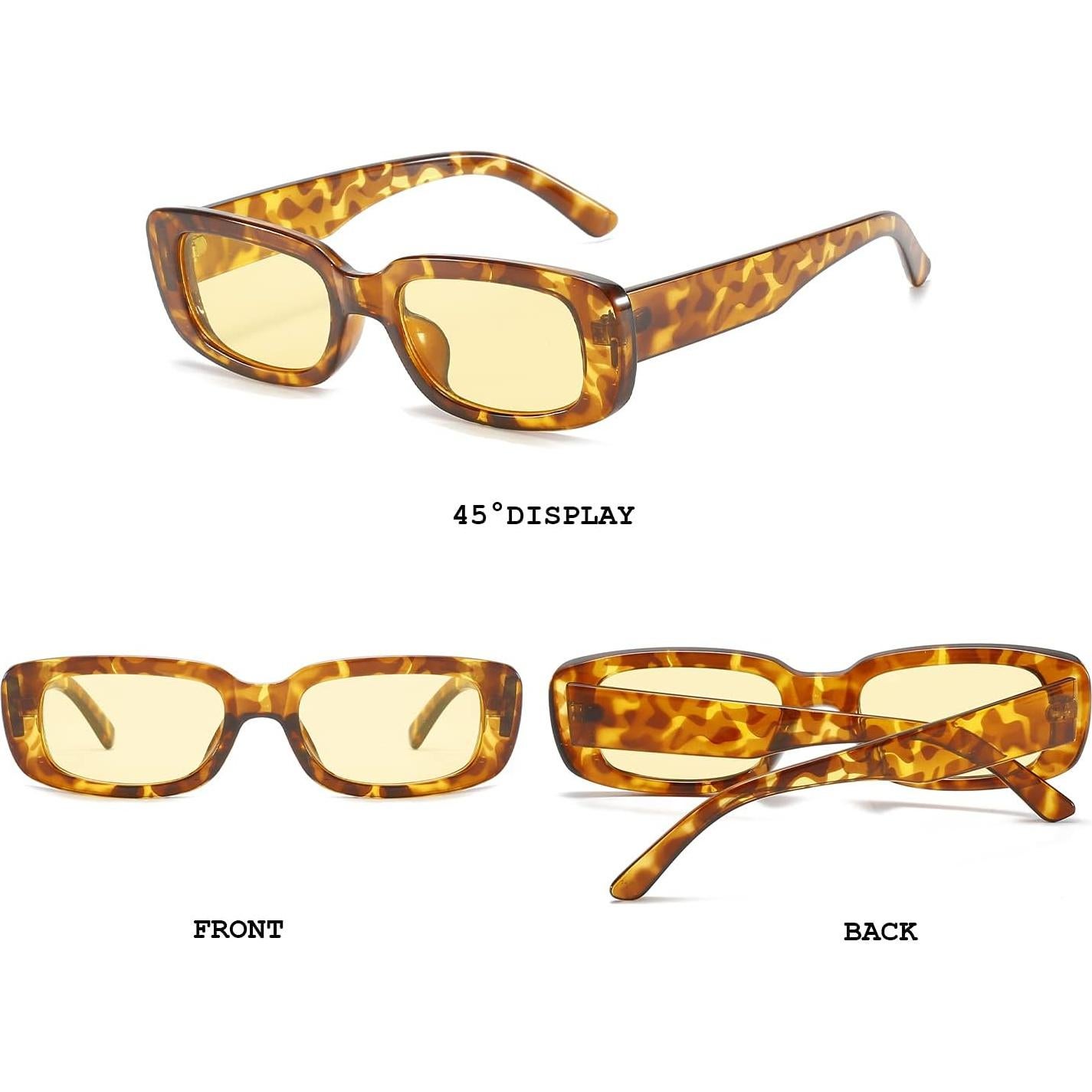 Gafas de sol BUTABY para mujeres retro UV400 estilo 90s