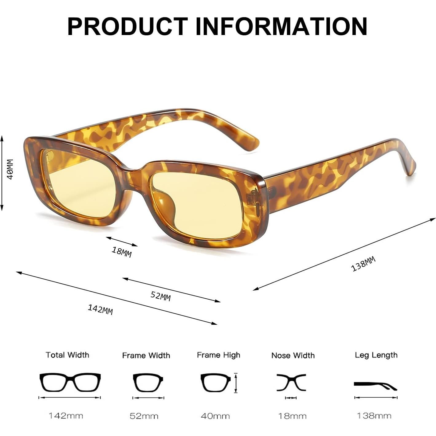 Gafas de sol BUTABY para mujeres retro UV400 estilo 90s