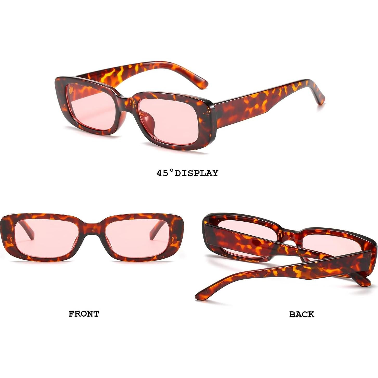 Gafas de Sol BUTABY Rectangulares UV400 Moda Vintage