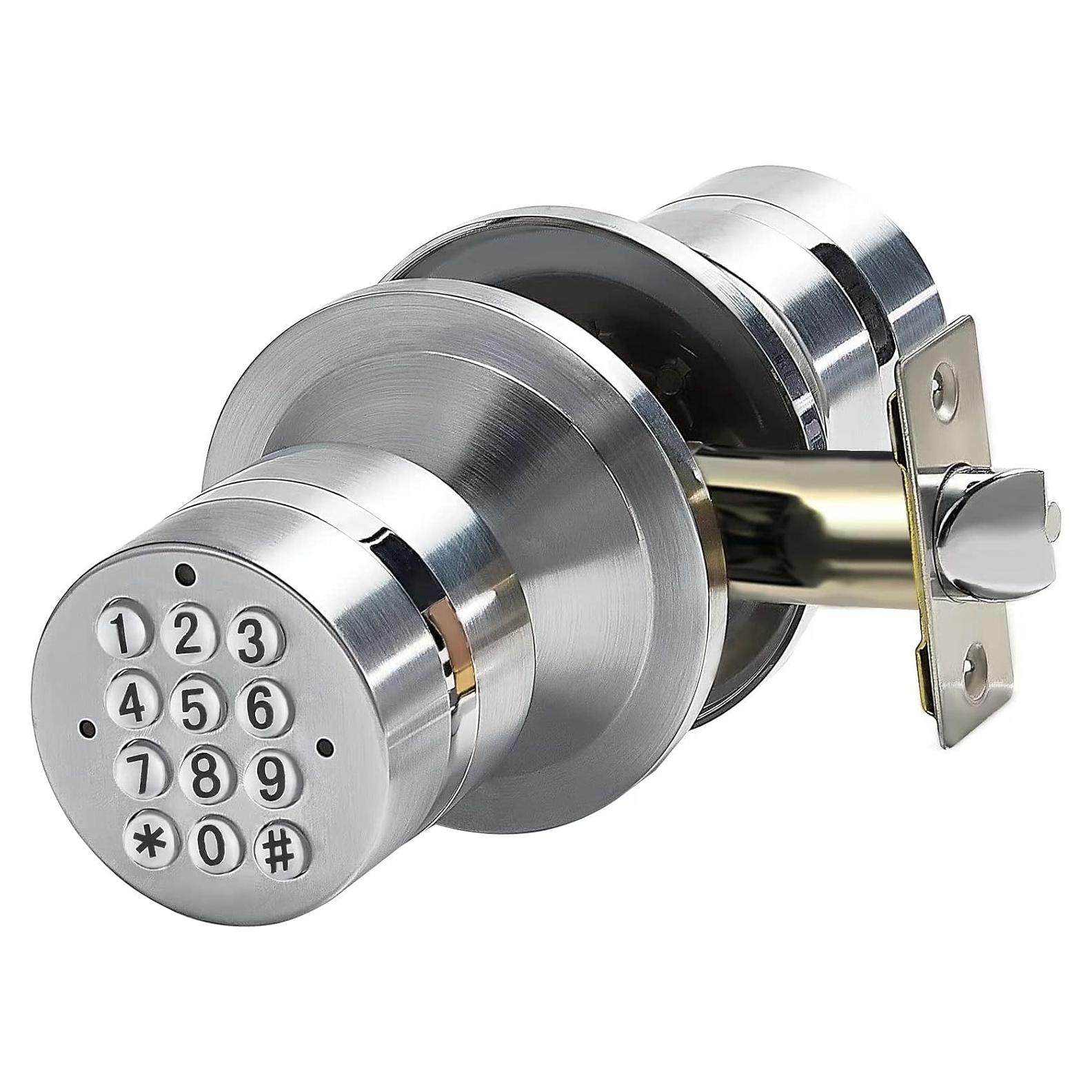 Perilla de puerta inteligente Buoan YL-99 plata con teclado