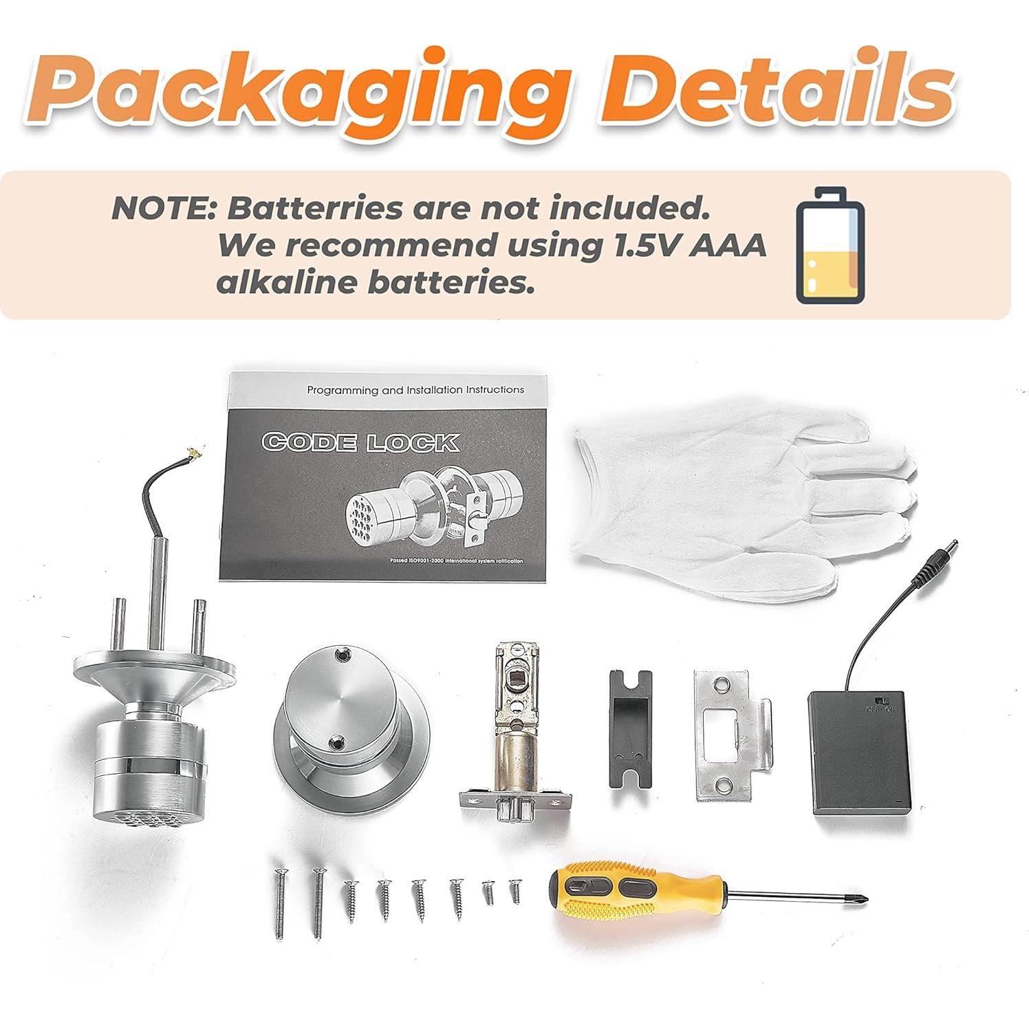 Perilla de puerta inteligente Buoan YL-99 plata con teclado